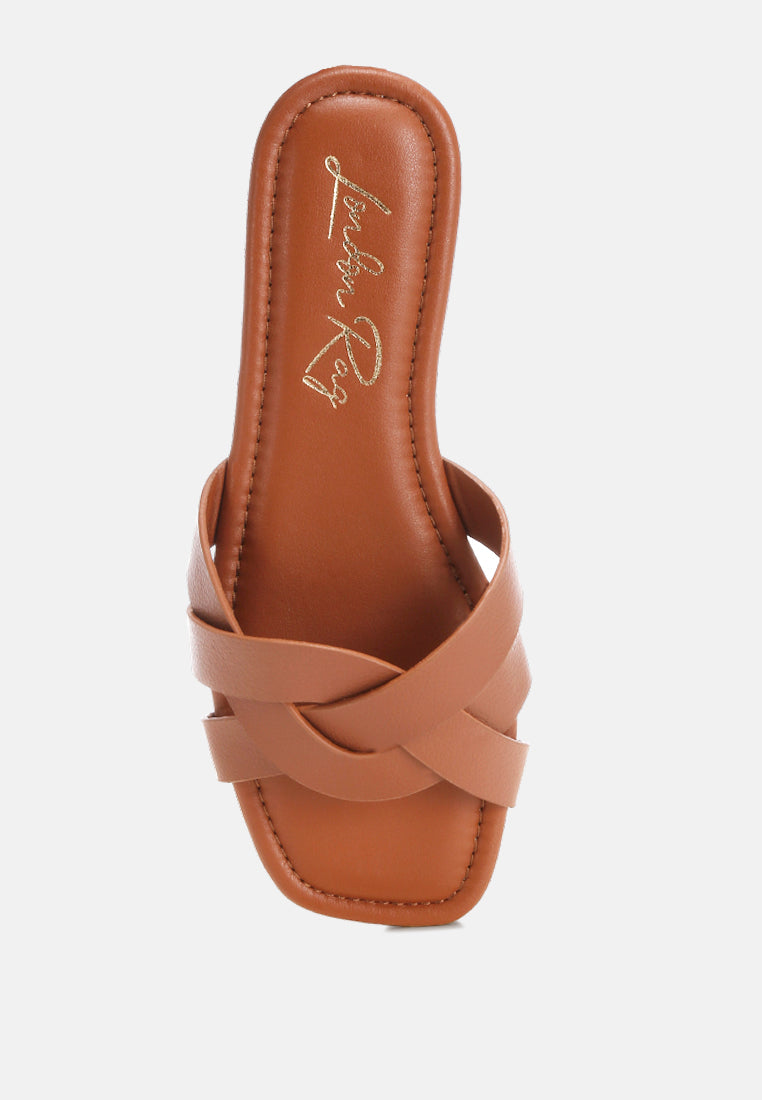 Dickery Knotted Straps Detail Slip Ons-4