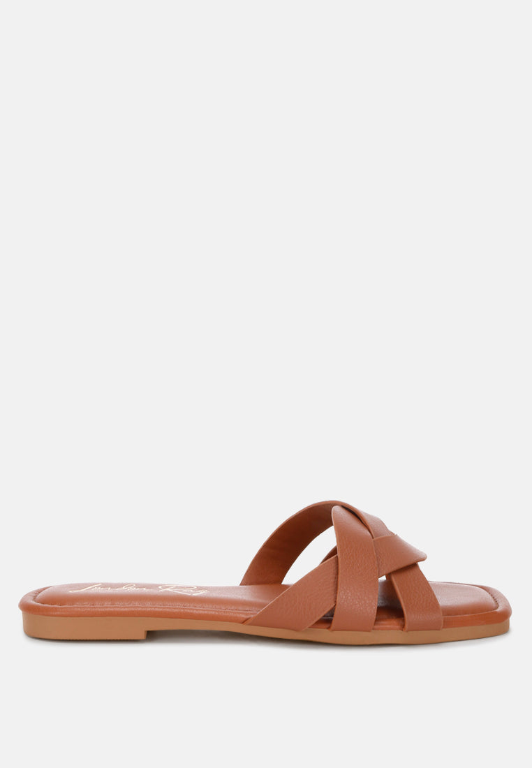 Dickery Knotted Straps Detail Slip Ons-0