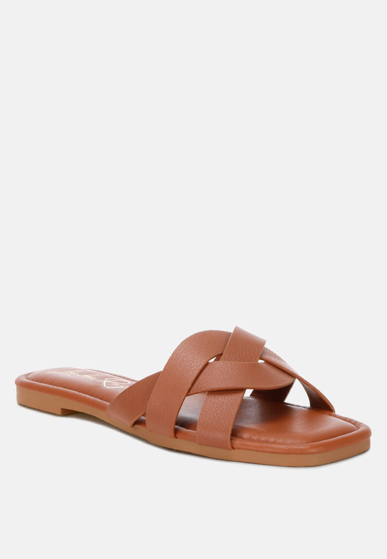 Dickery Knotted Straps Detail Slip Ons-2
