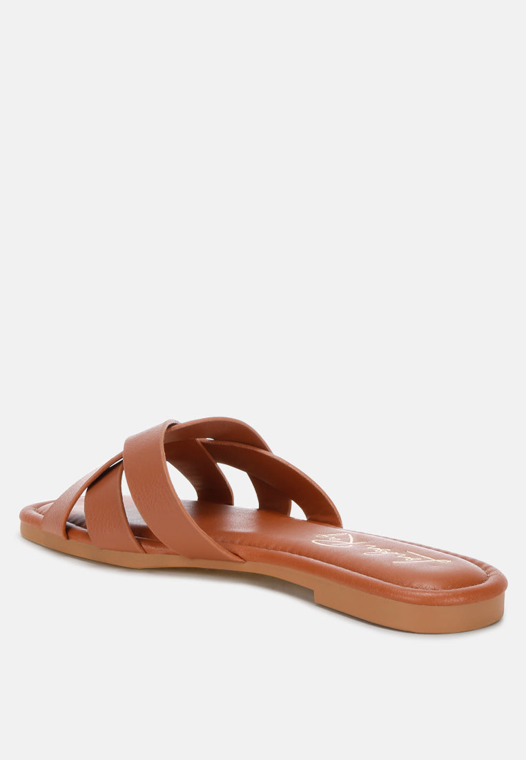 Dickery Knotted Straps Detail Slip Ons-3