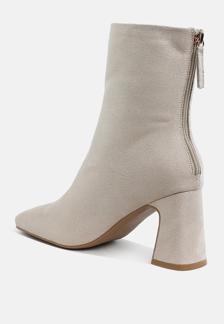 Dimri Square Toe Microfiber Ankle Boots-2