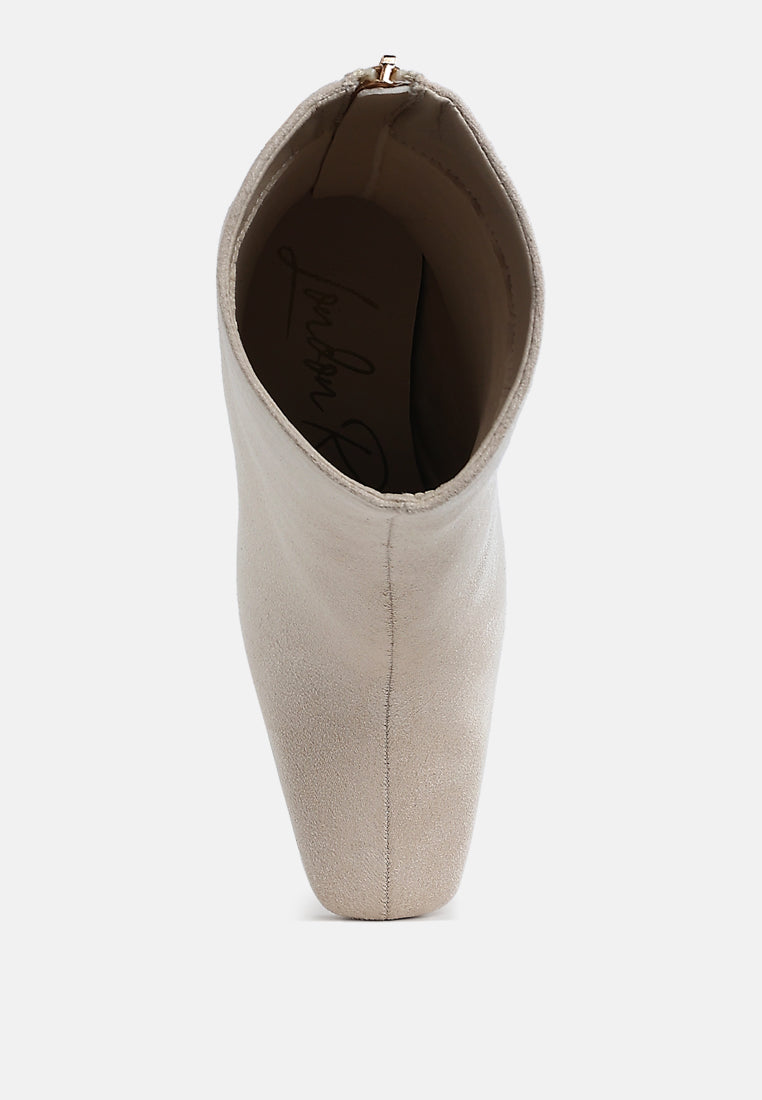 Dimri Square Toe Microfiber Ankle Boots-3