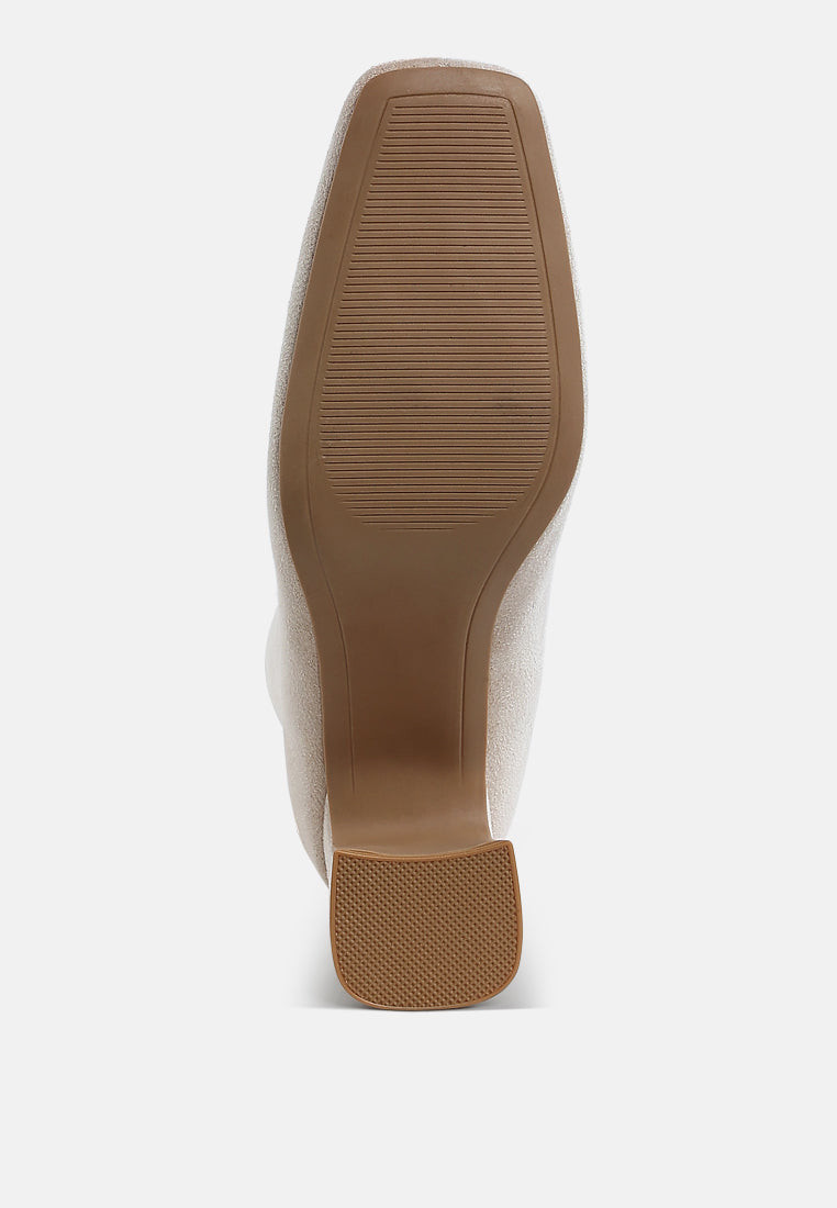 Dimri Square Toe Microfiber Ankle Boots-4