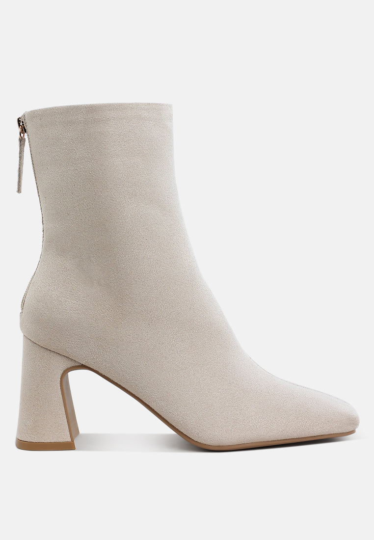 Dimri Square Toe Microfiber Ankle Boots-0