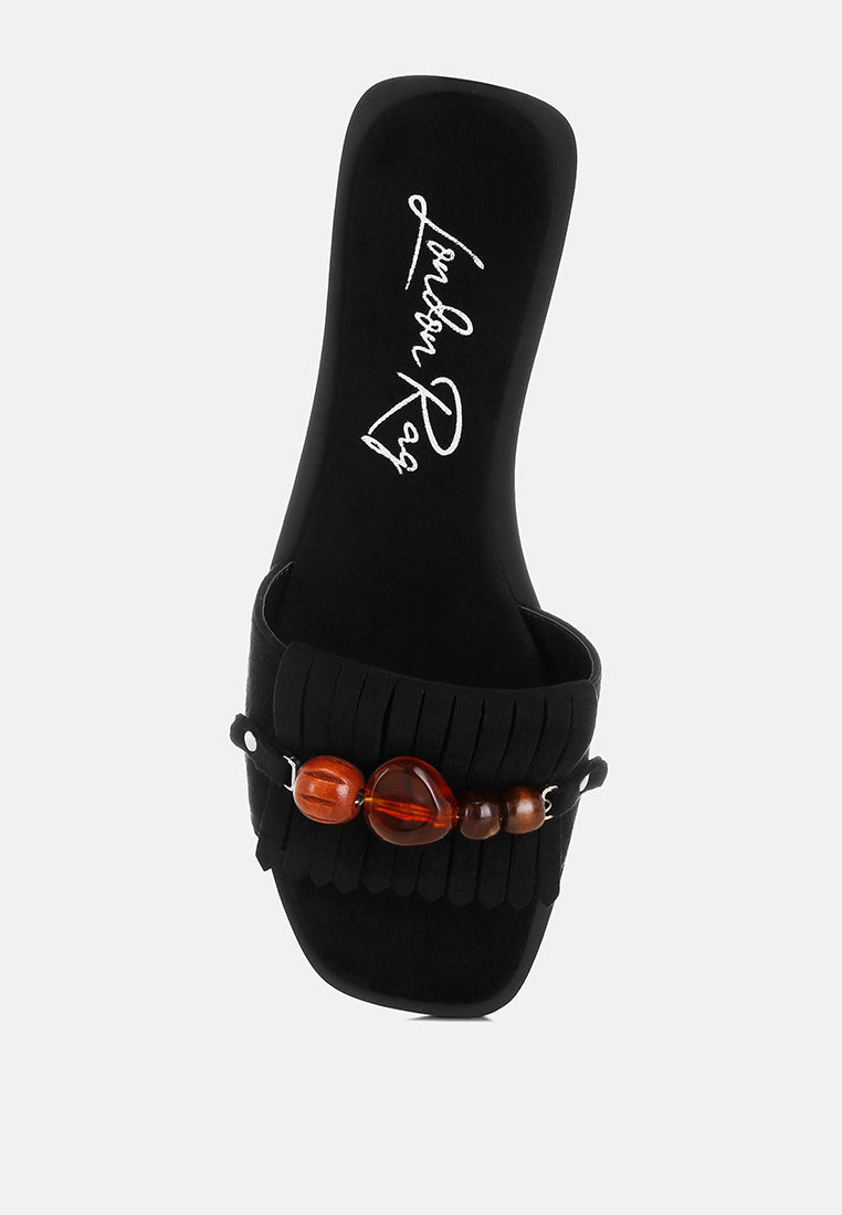 Dinasa Beaded Slip On Flats-4