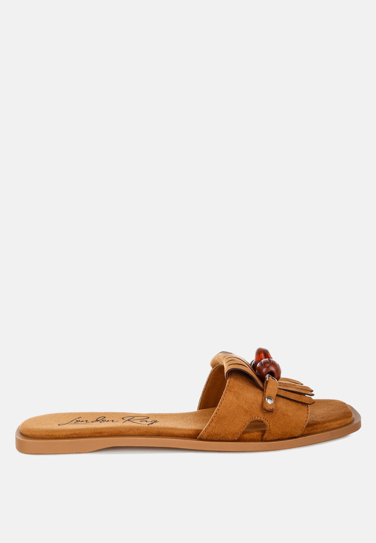 Dinasa Beaded Slip On Flats-6