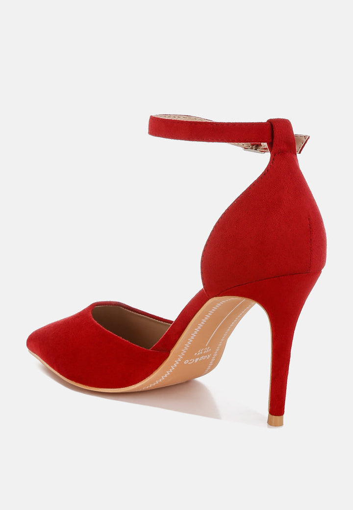 Dolona Microfiber Stiletto Heel Sandals-2