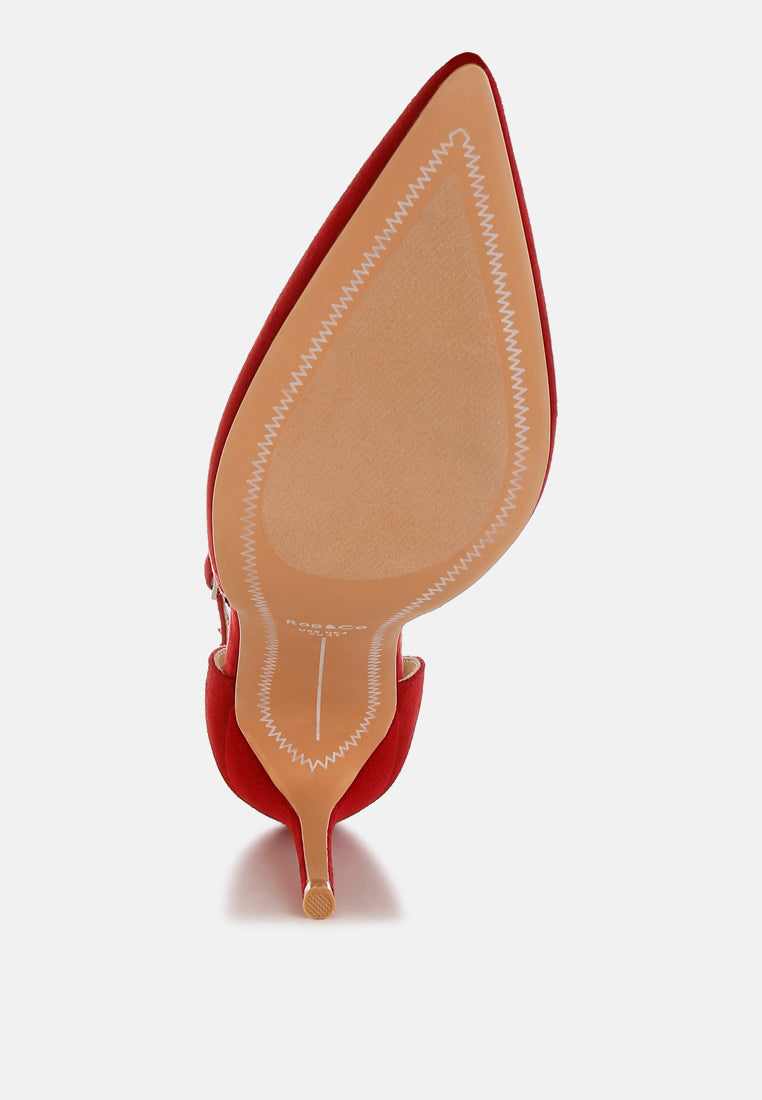 Dolona Microfiber Stiletto Heel Sandals-4