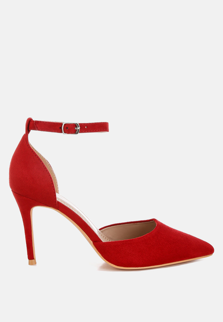Dolona Microfiber Stiletto Heel Sandals-0