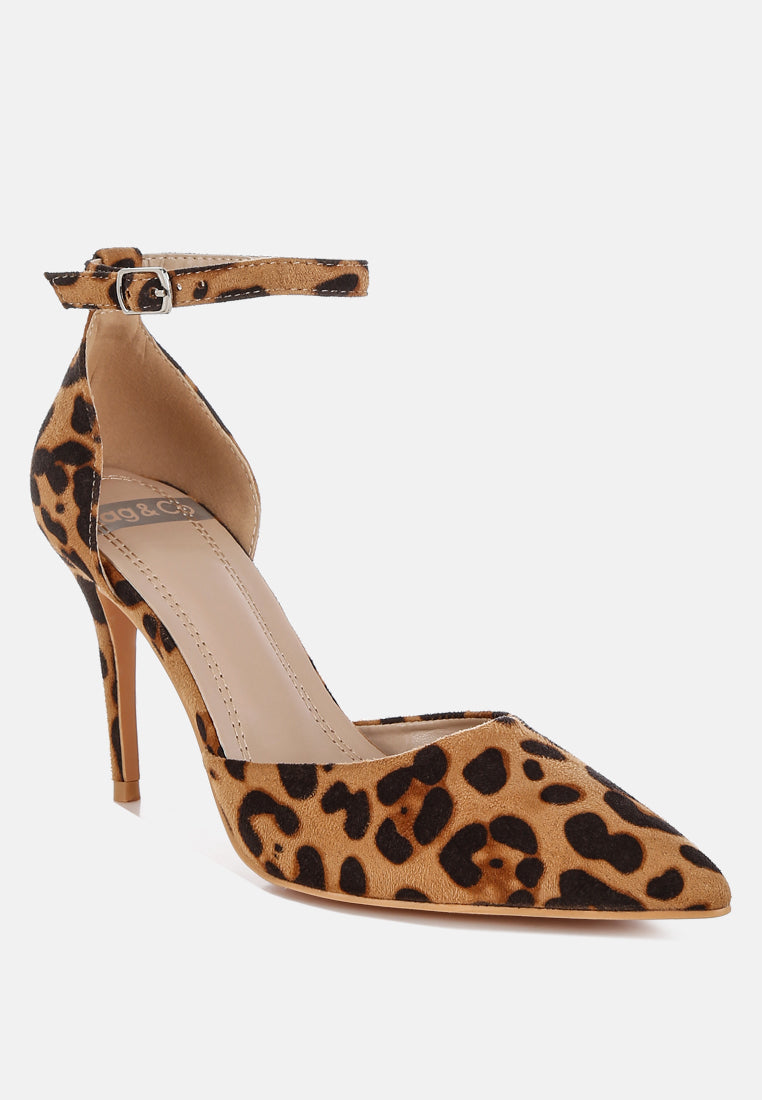 Dolona Leopard Print Stiletto Heel Sandals-1