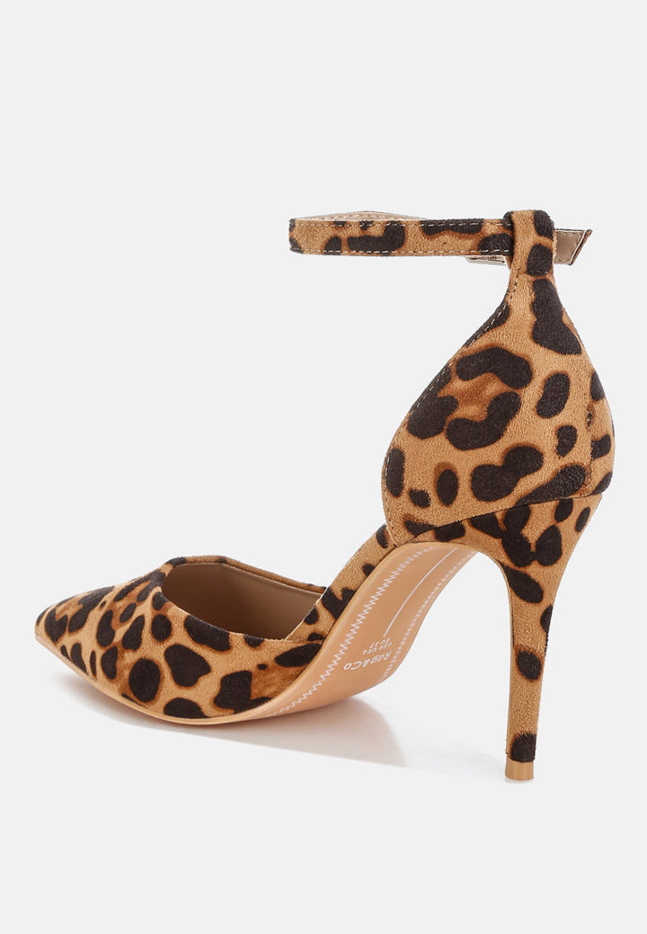 Dolona Leopard Print Stiletto Heel Sandals-2