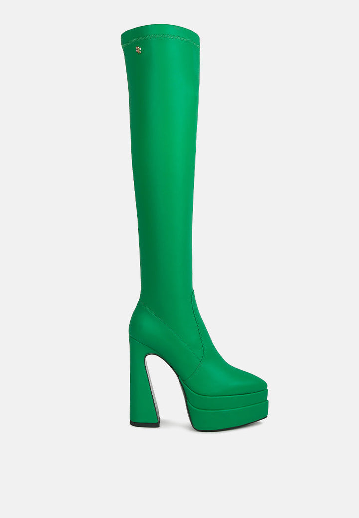 Cyber Punk High Platform Long Boots-0
