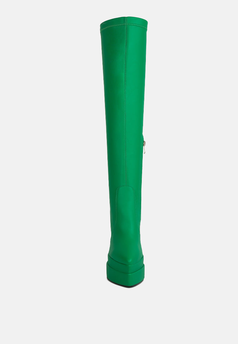 Cyber Punk High Platform Long Boots-3