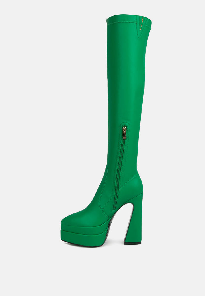 Cyber Punk High Platform Long Boots-2