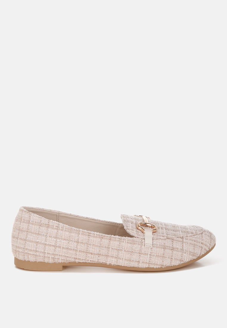 Drairi Horsebit Detail Tweed Loafers-0