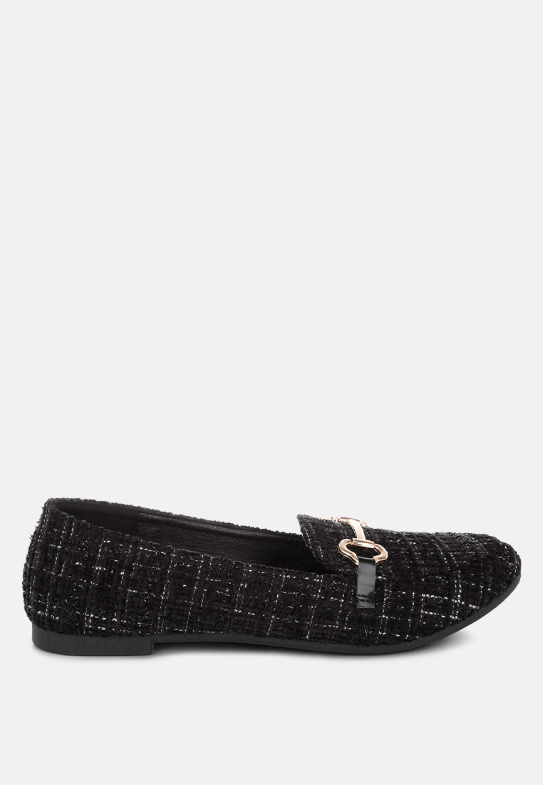 Drairi Horsebit Detail Tweed Loafers-6