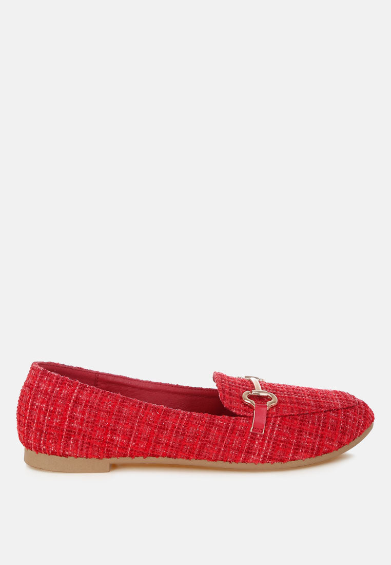 Drairi Horsebit Detail Tweed Loafers-5