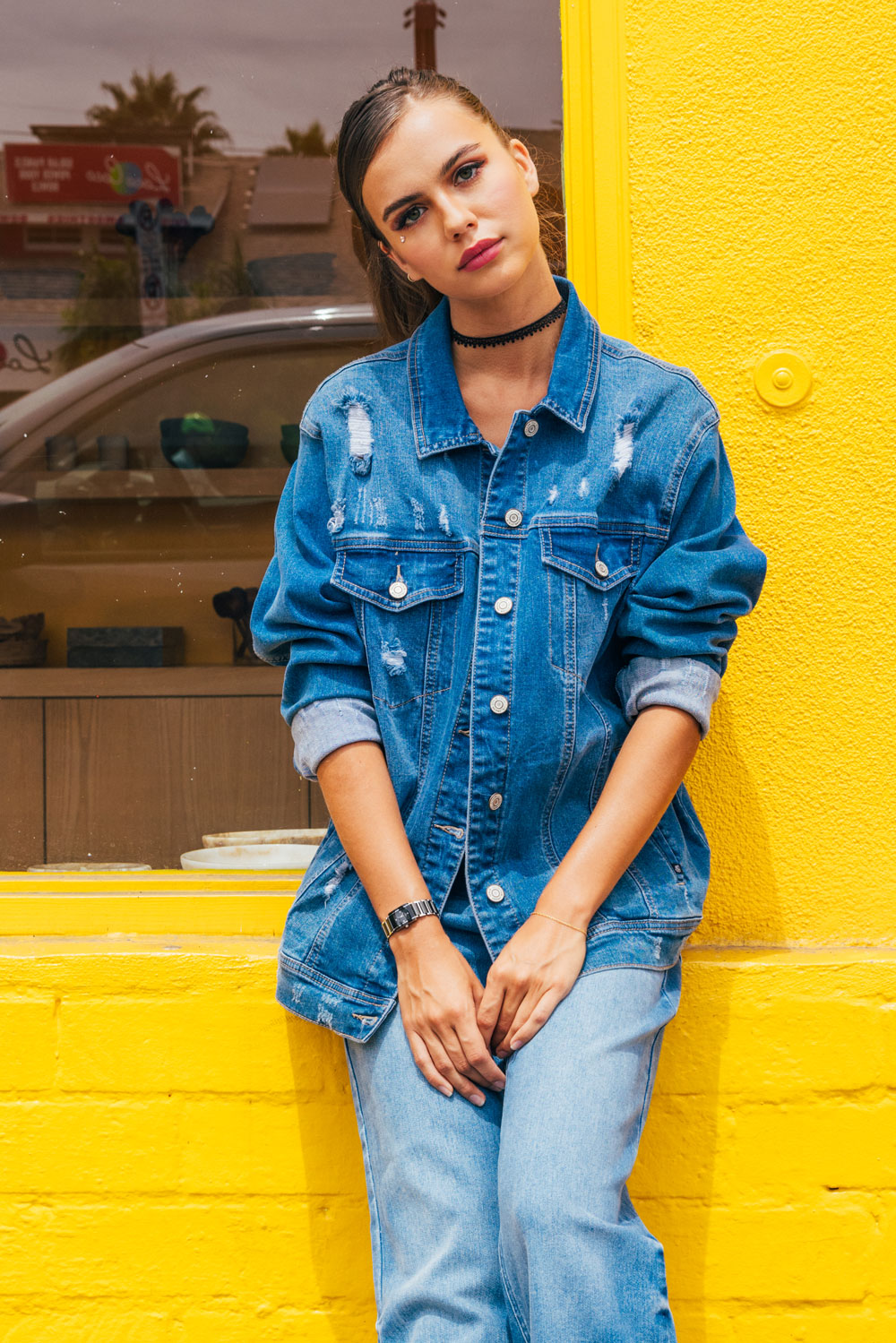 Destructed Denim Jacket-3