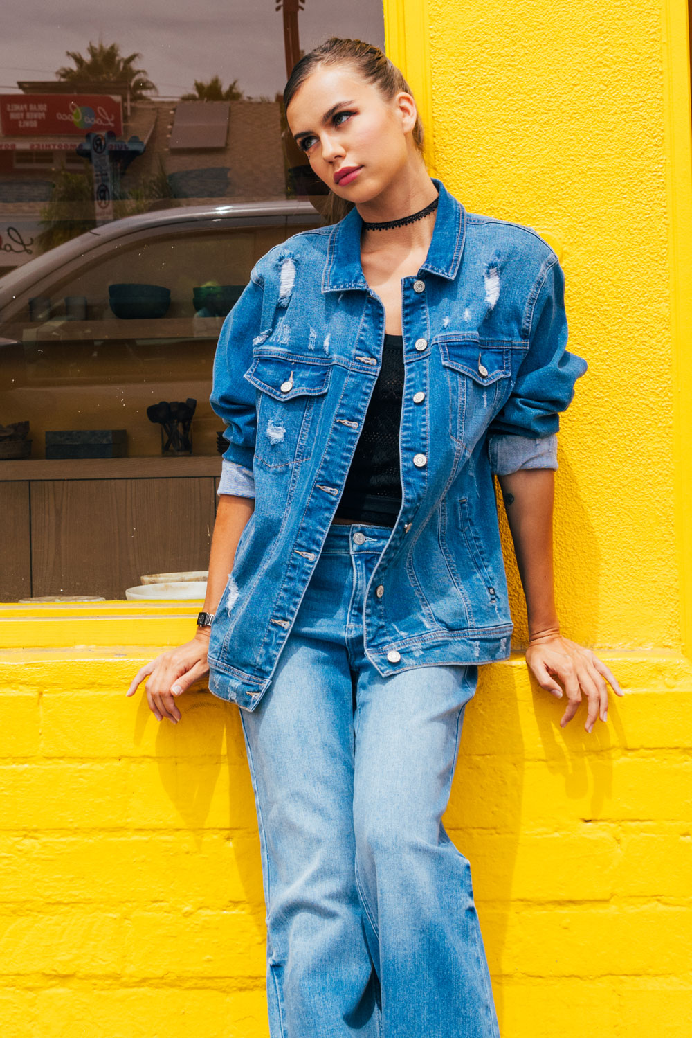 Destructed Denim Jacket-1
