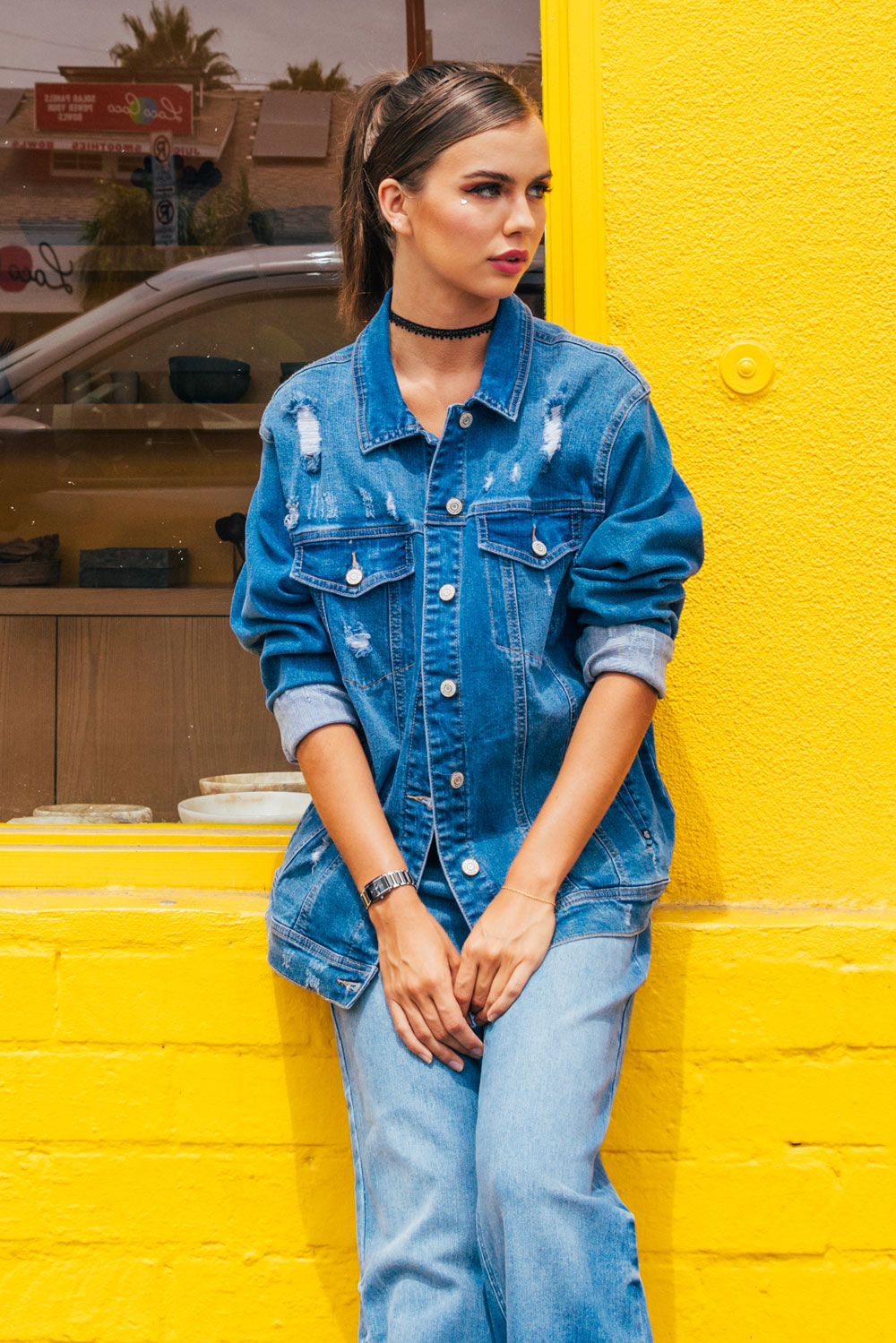 Destructed Denim Jacket-4