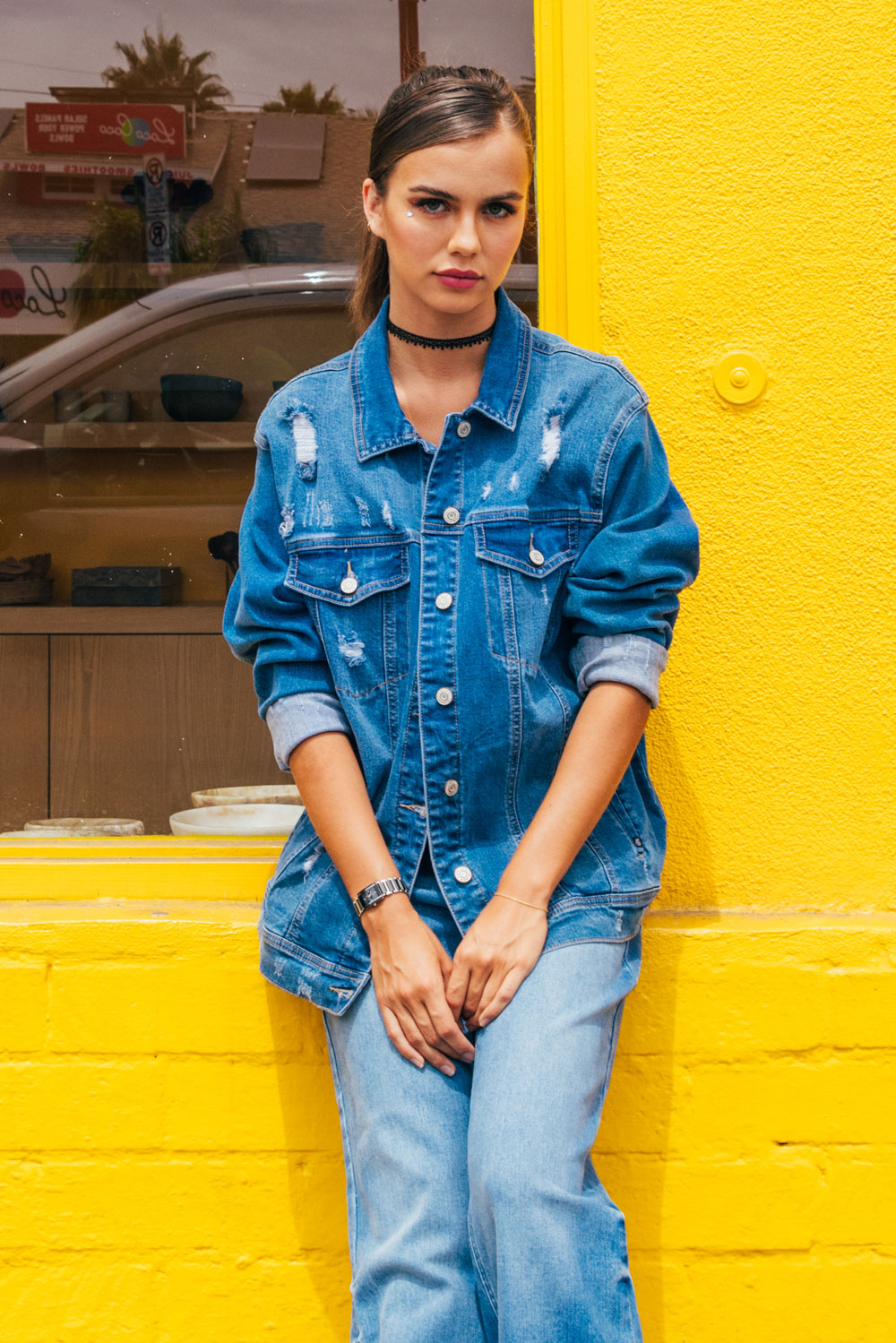 Destructed Denim Jacket-2
