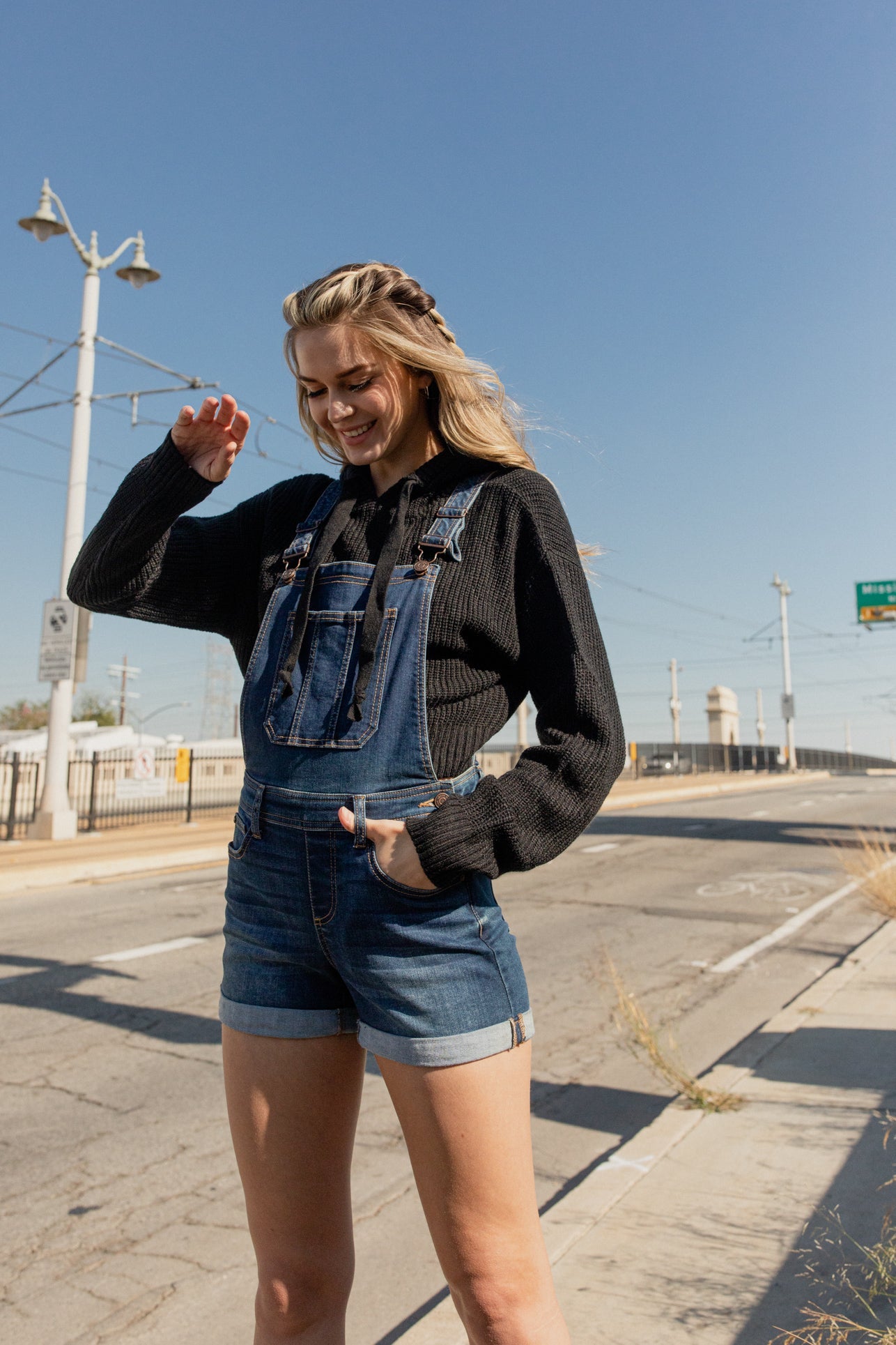 Classic Denim Shortalls-0