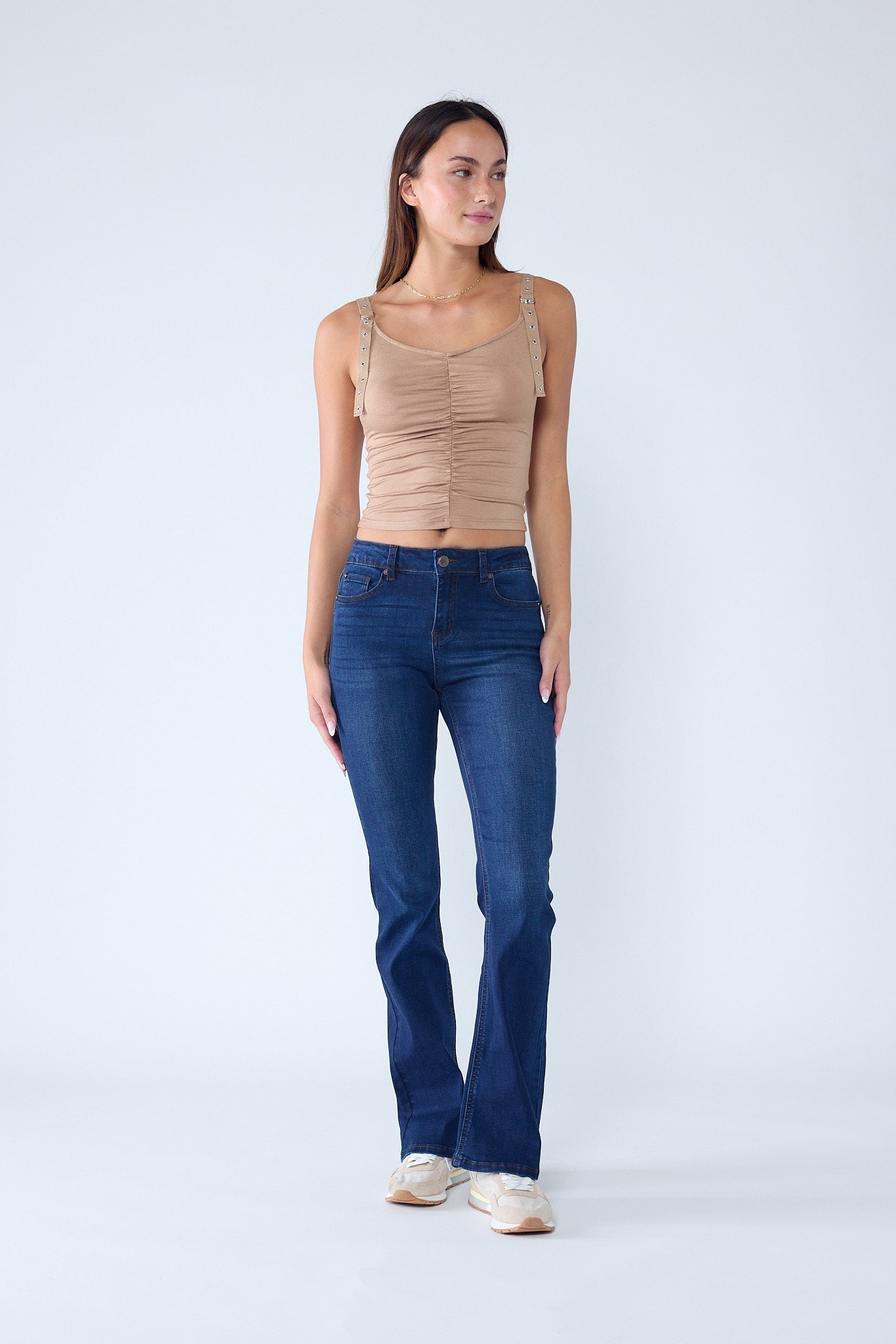 High Rise 5-Pocket Bootcut Jeans-1