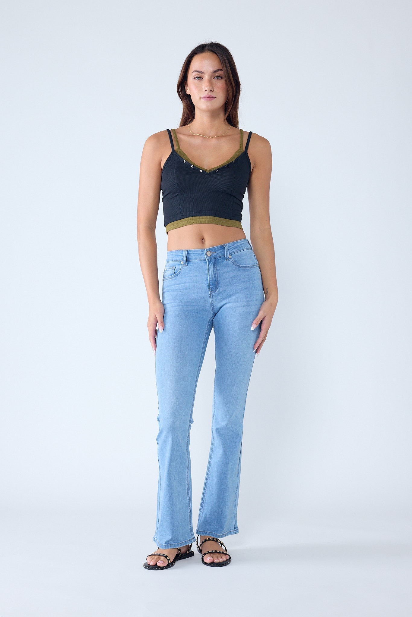 High Rise 5-Pocket Bootcut Jeans-7