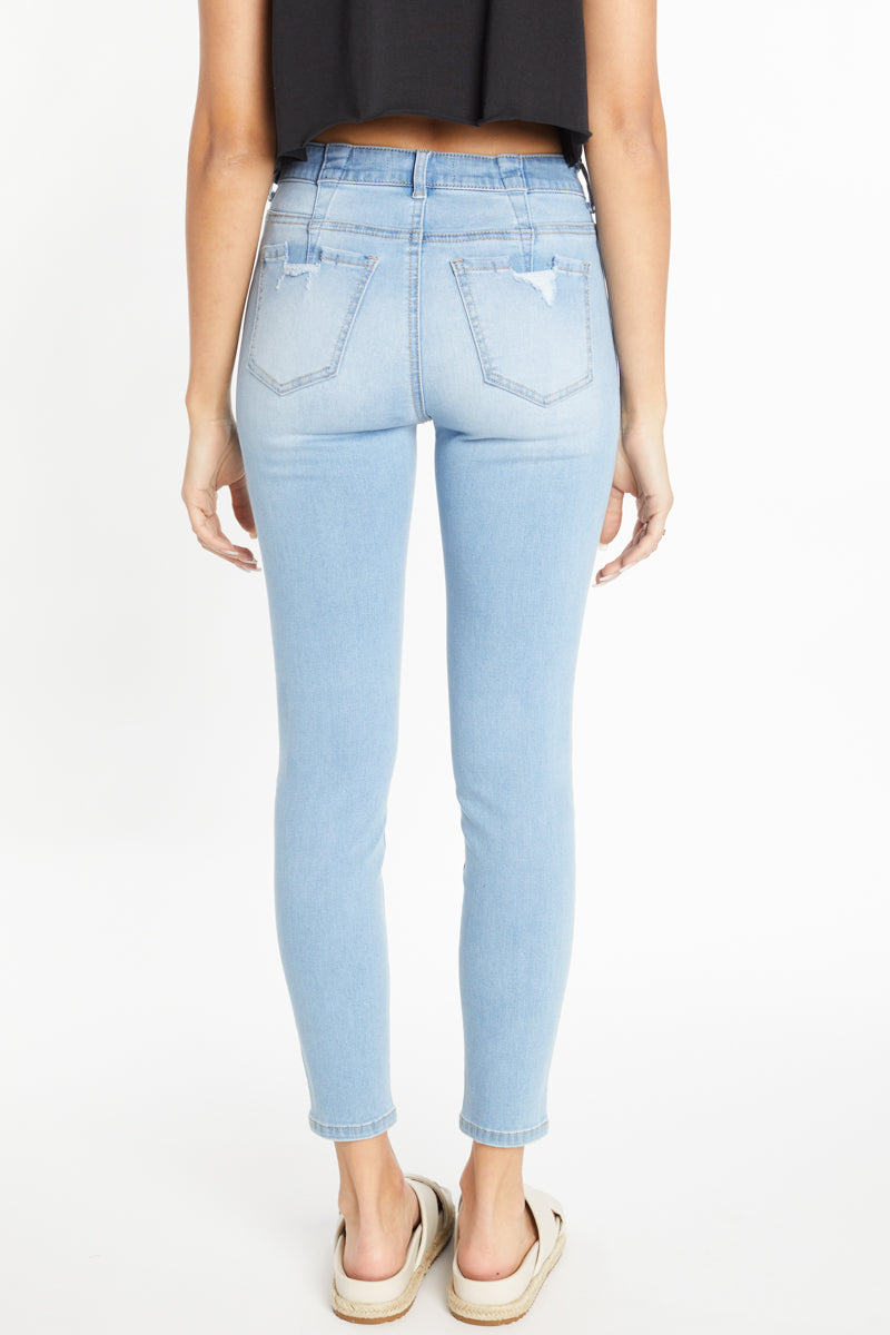 High Rise 5 Pocket Skinny Jeans-3