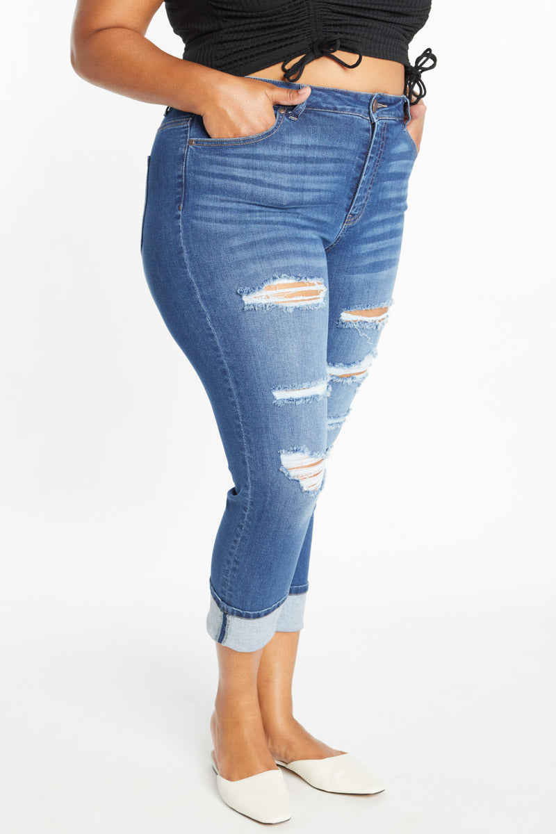 High Rise Wide Cuff Ankle Grazer-1