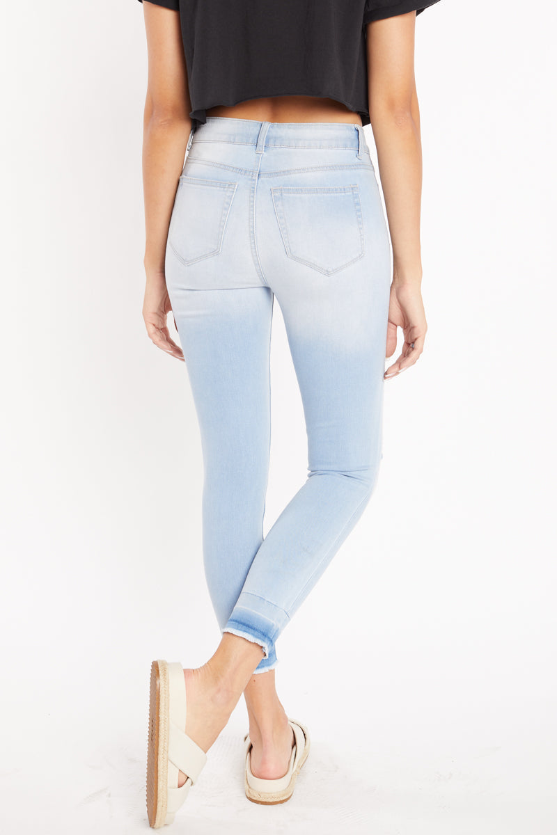 High Rise Destructed Skinny Jeans-2