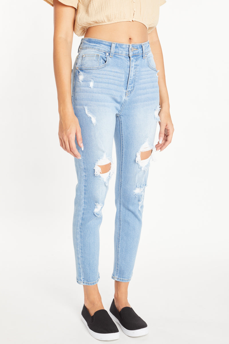 Super High Rise Mom Skinny Jeans-0