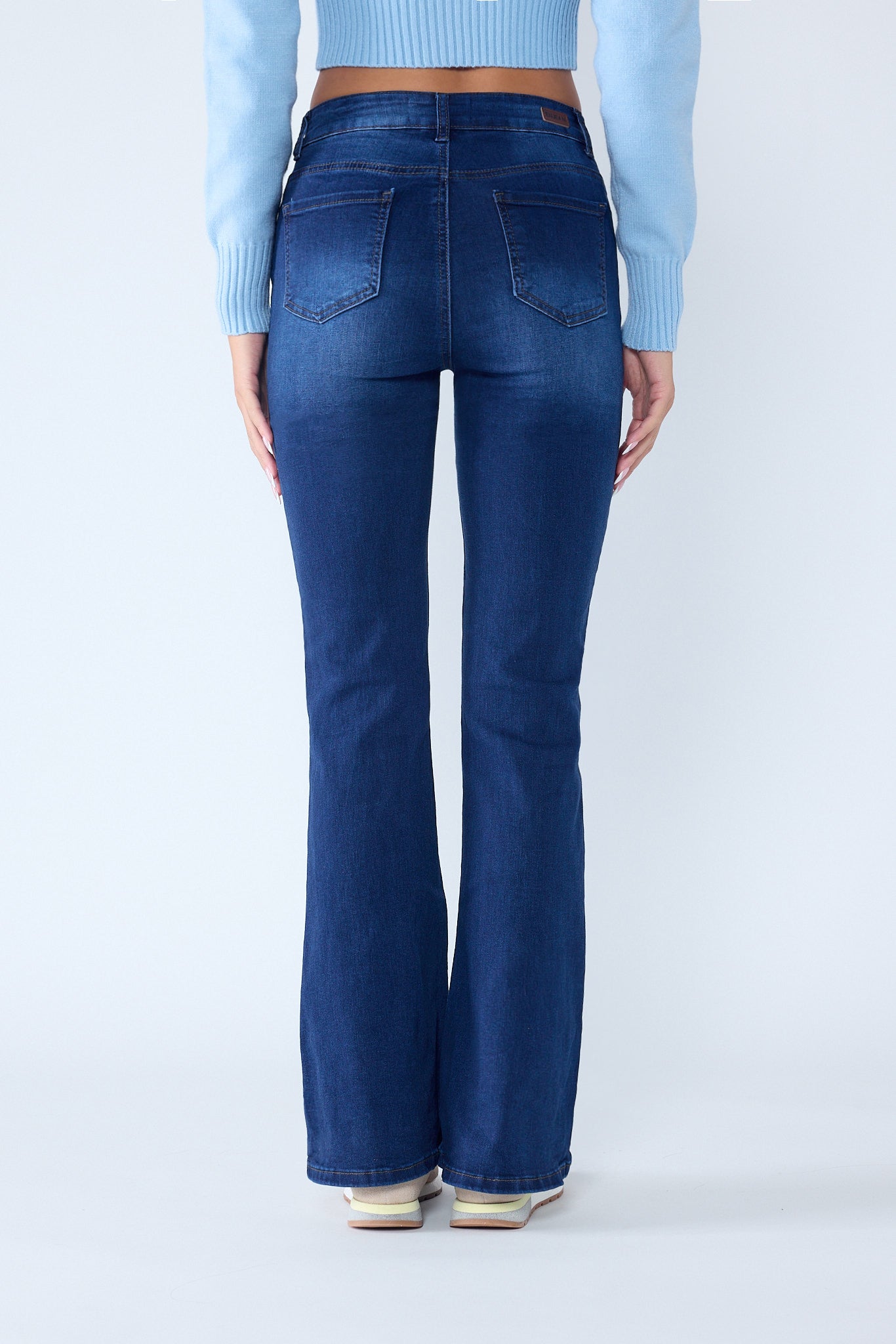 Super High Rise 5-Pocket Flare Jeans-3