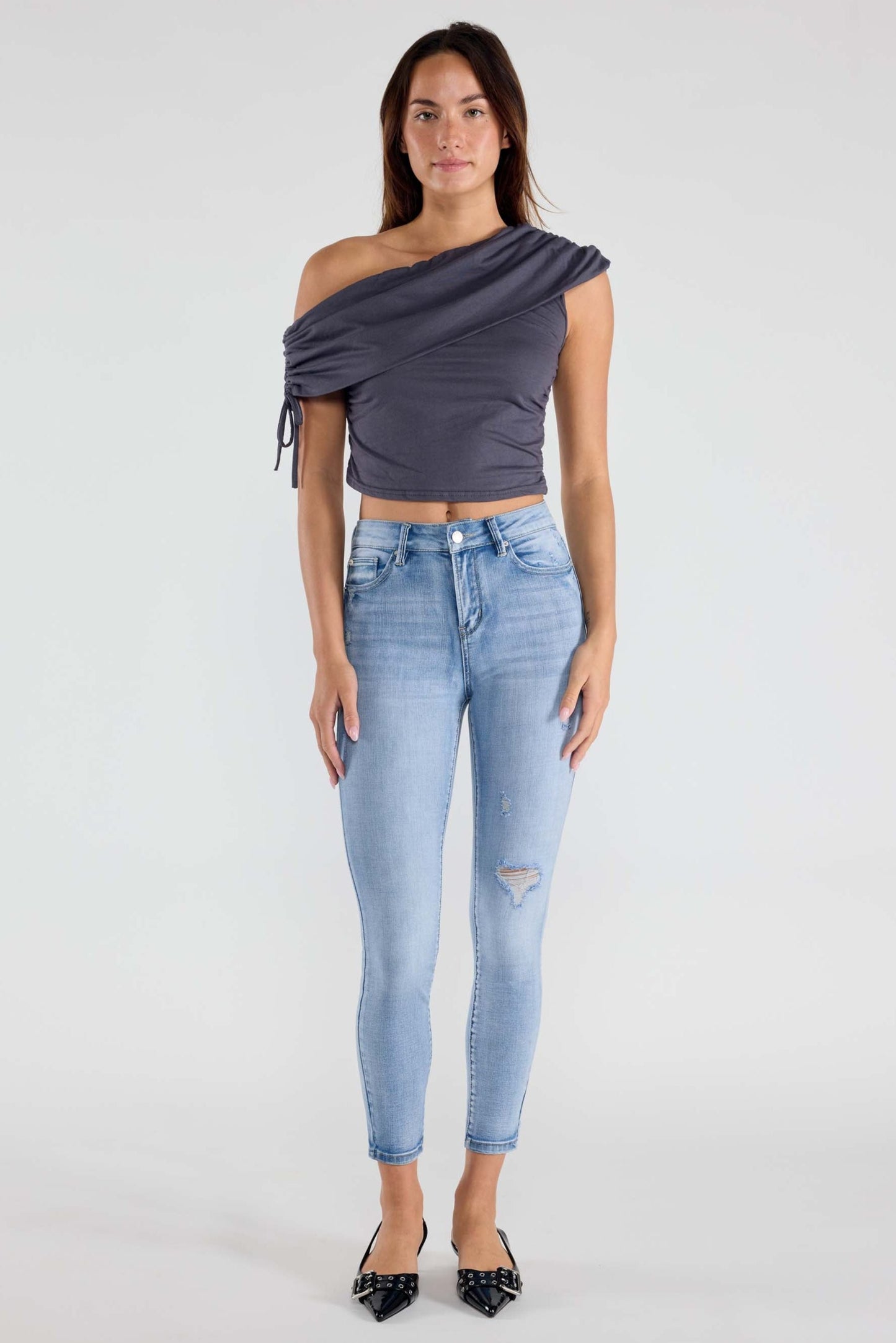 Destructed Skinny Jeans-0