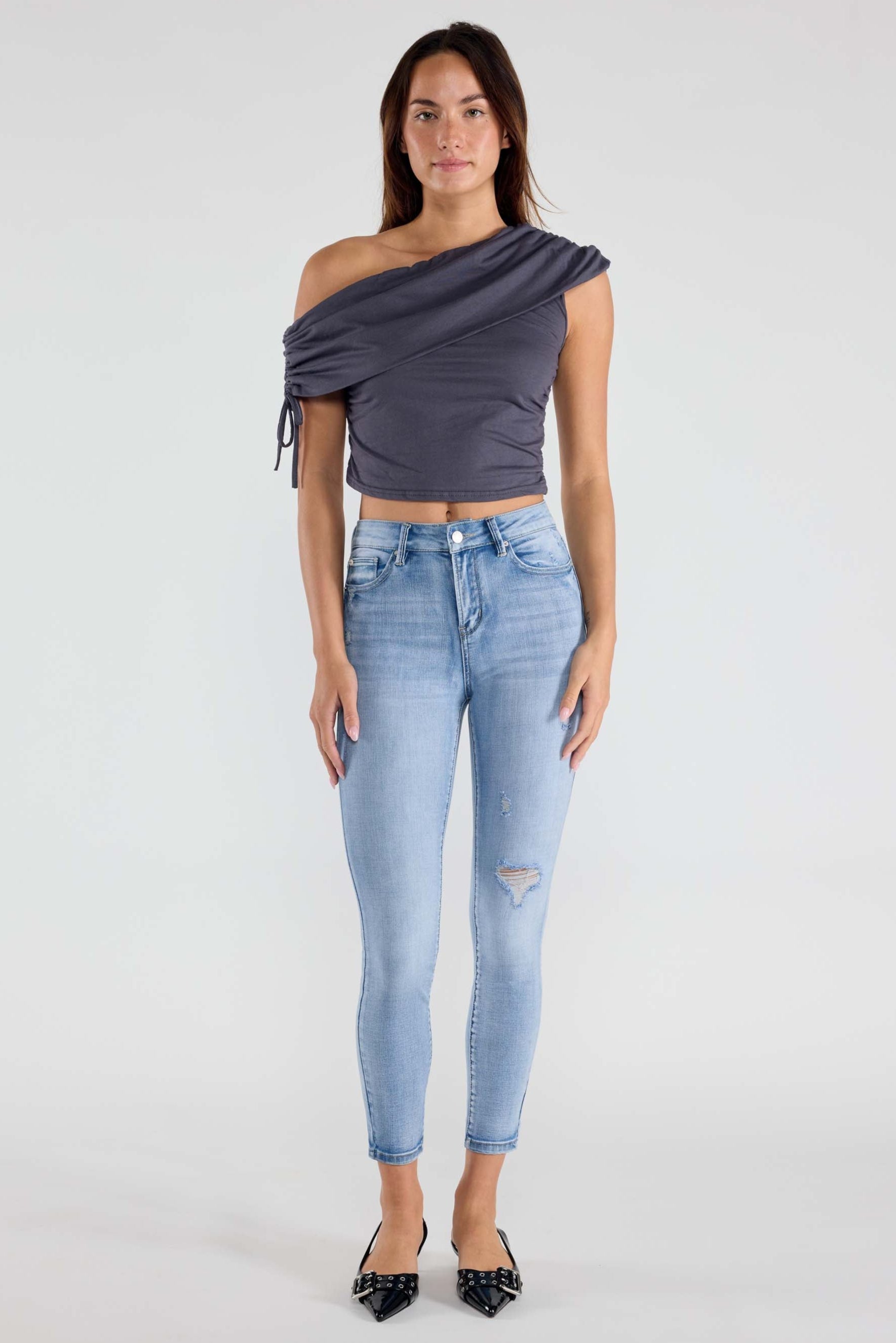 Destructed Skinny Jeans-0