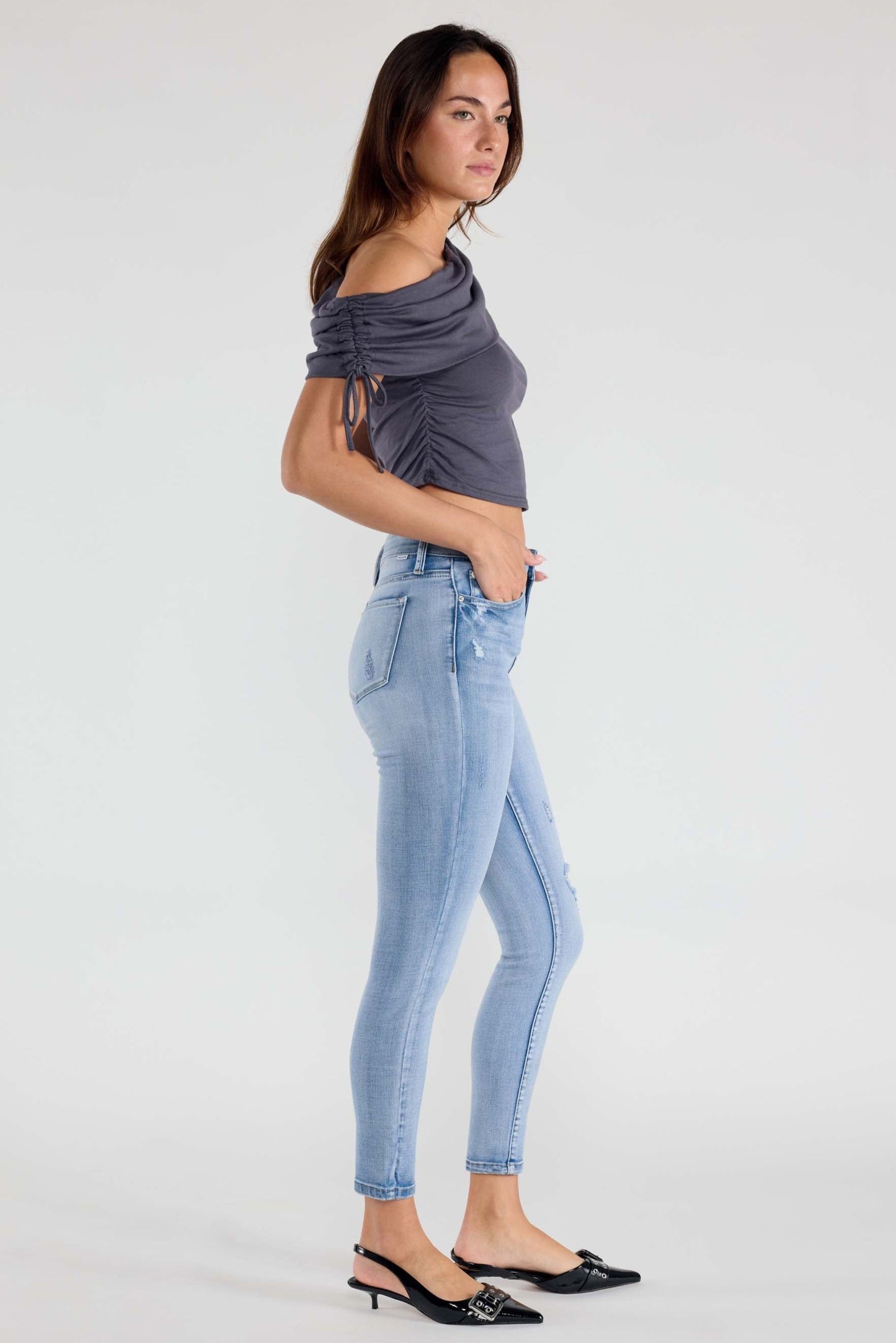 Destructed Skinny Jeans-1