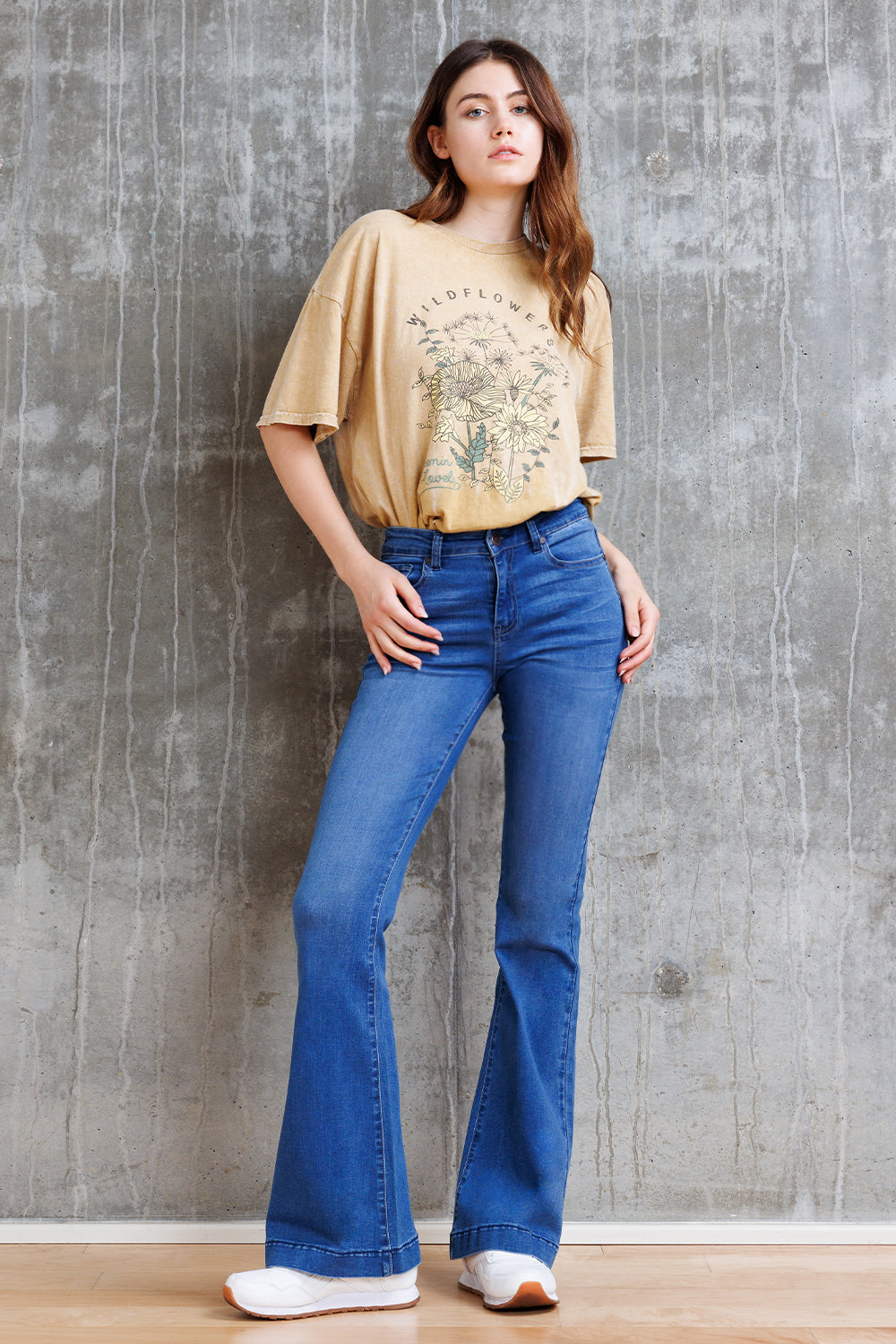 Super High Rise Basic Flare Jeans-2
