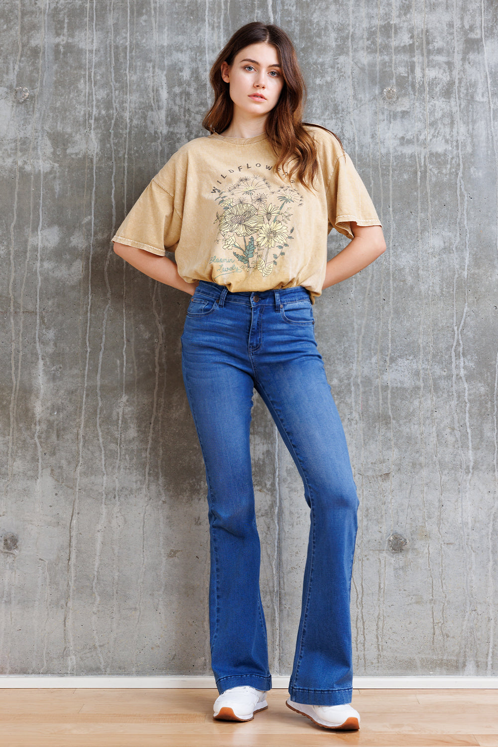 Super High Rise Basic Flare Jeans-0