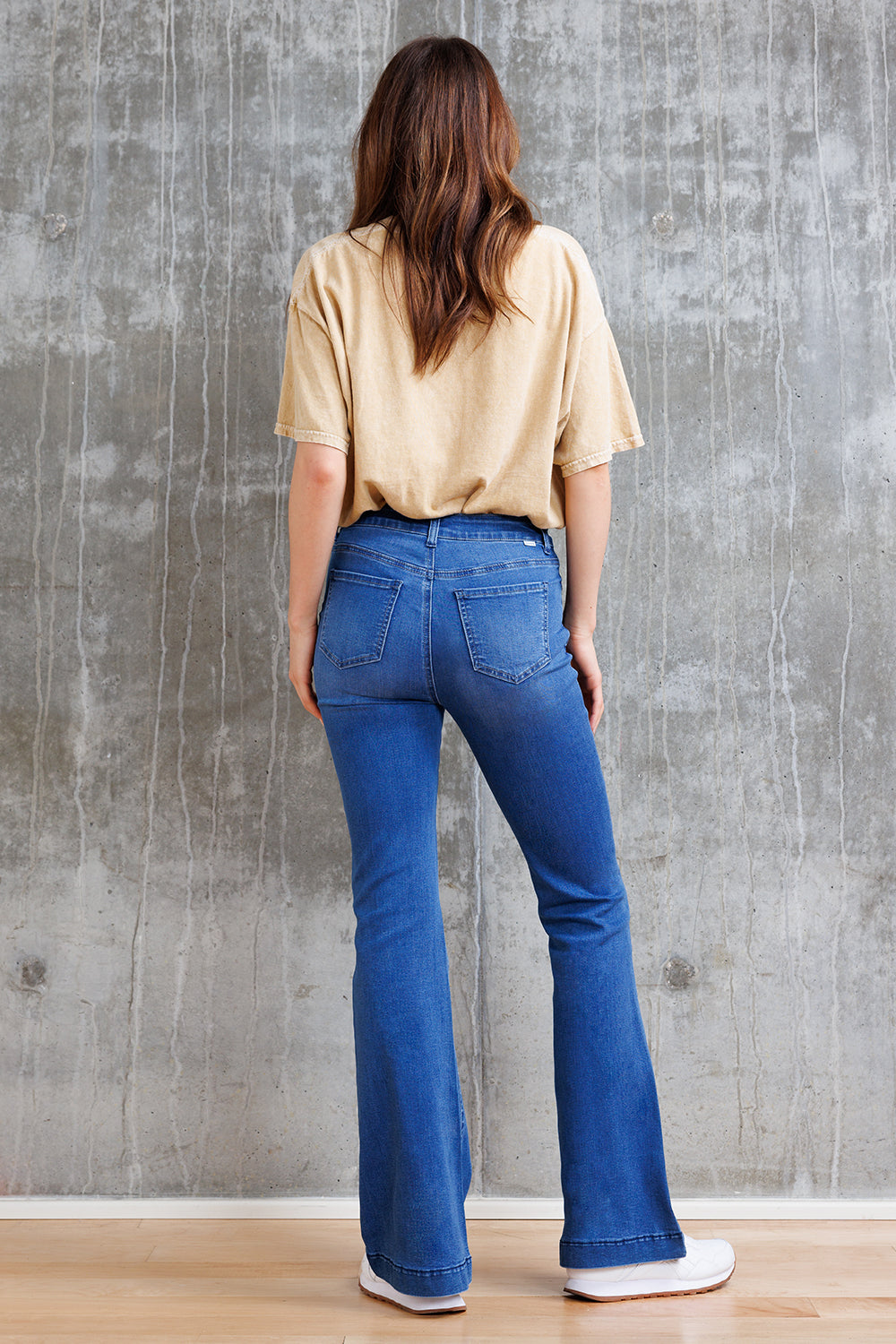 Super High Rise Basic Flare Jeans-1