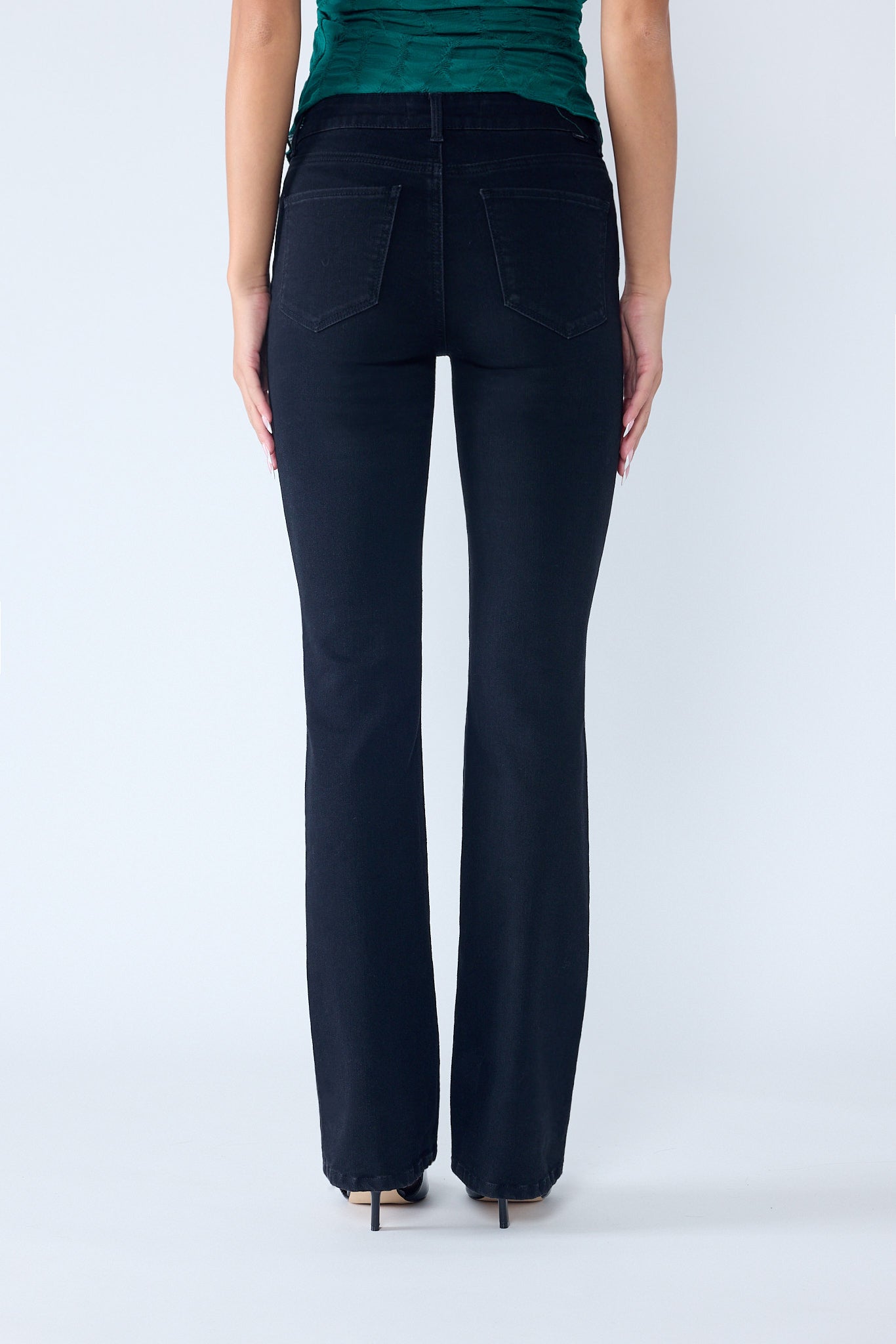 High Rise Classic Bootcut Jeans-4