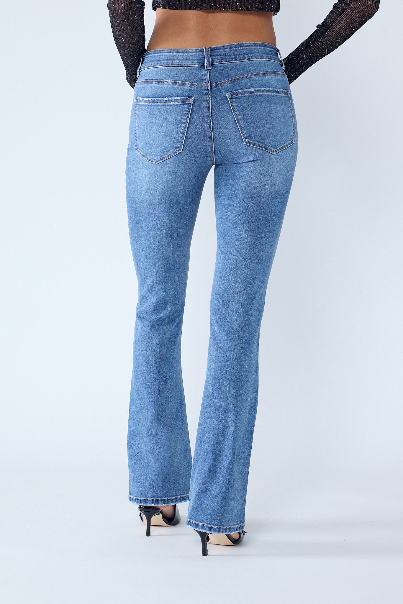 High Rise Classic Bootcut Jeans-3