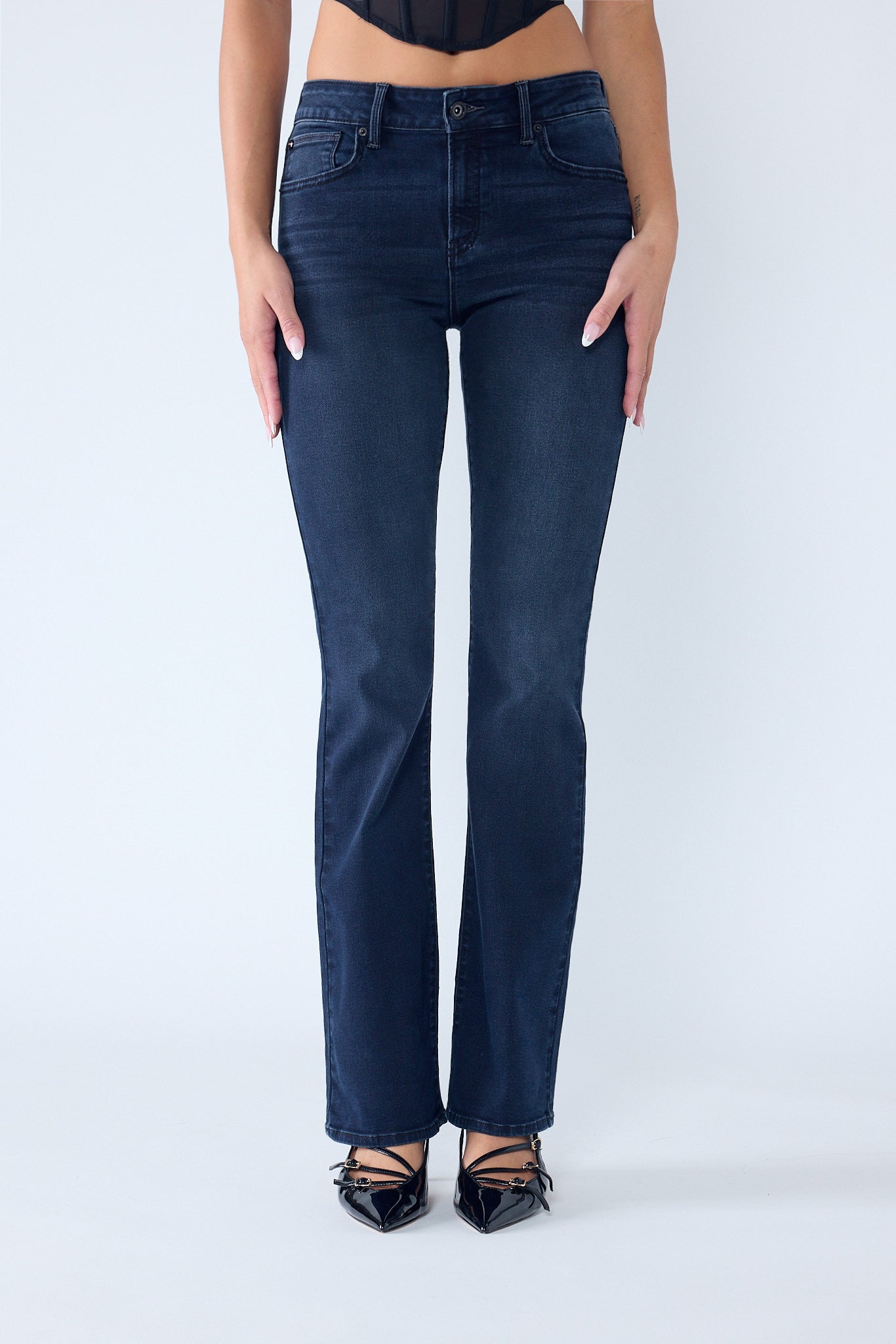 High Rise Bootcut Jeans-2