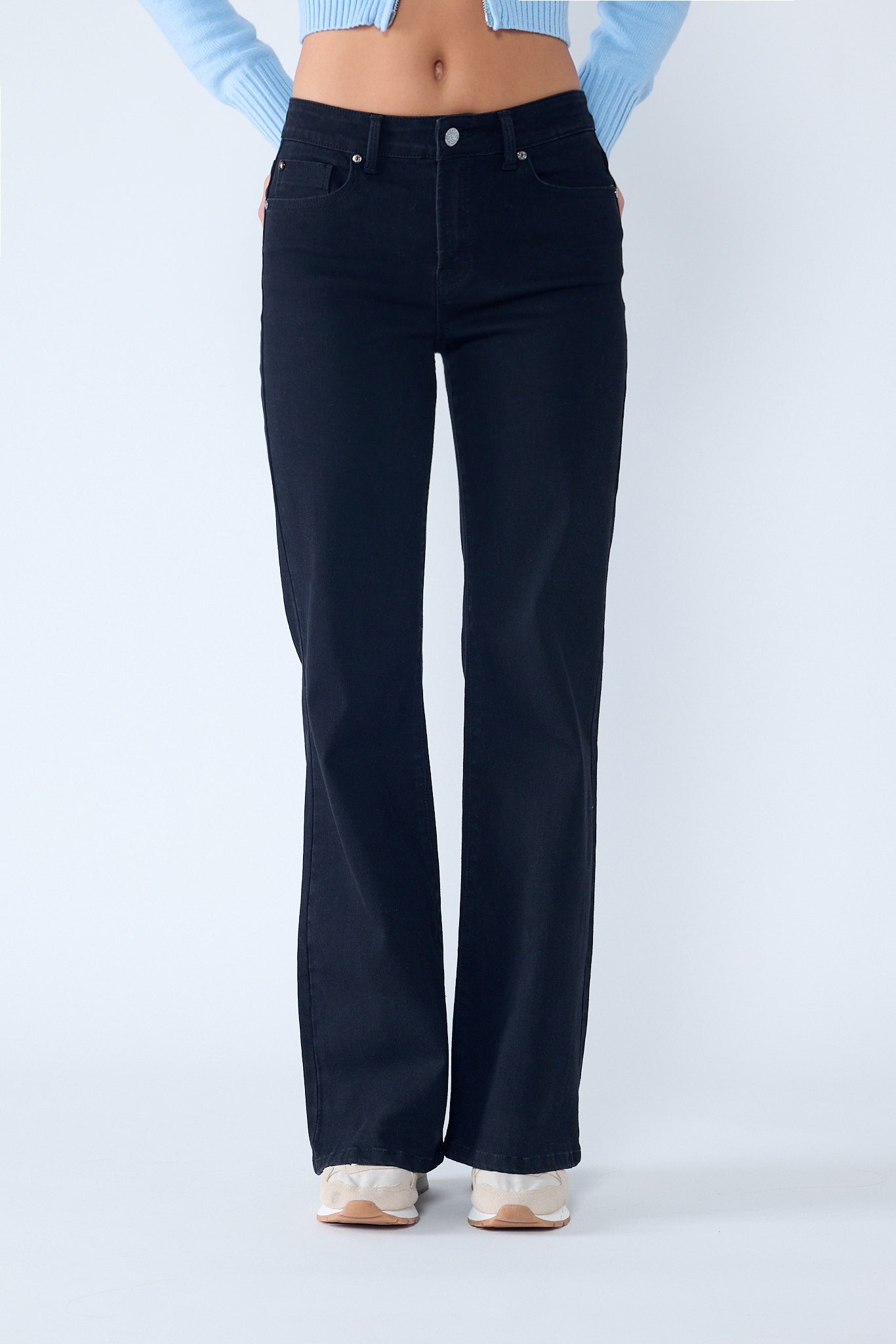 High Rise Classic Wide Leg Jeans-2