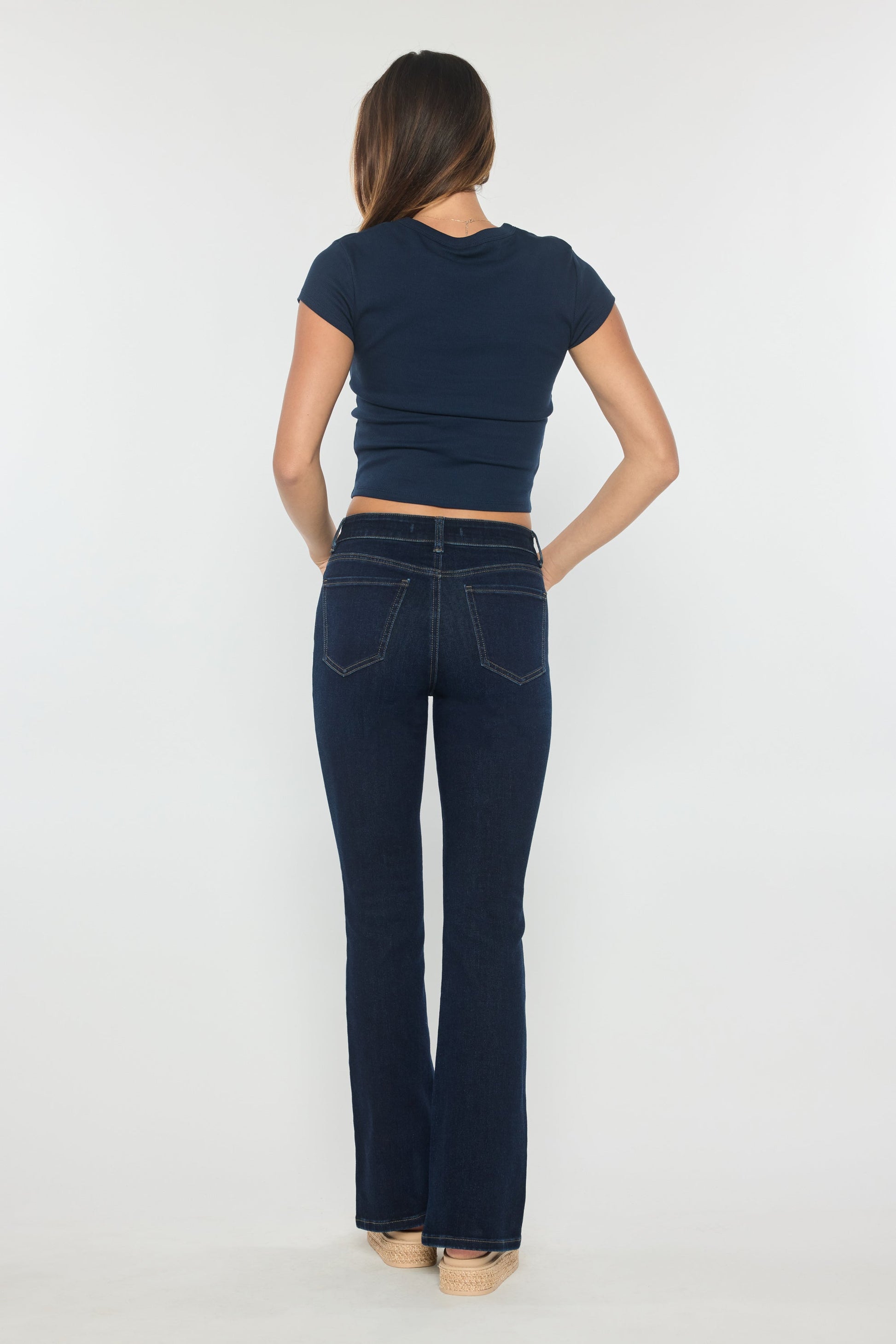 High Rise Bootcut Jeans-2