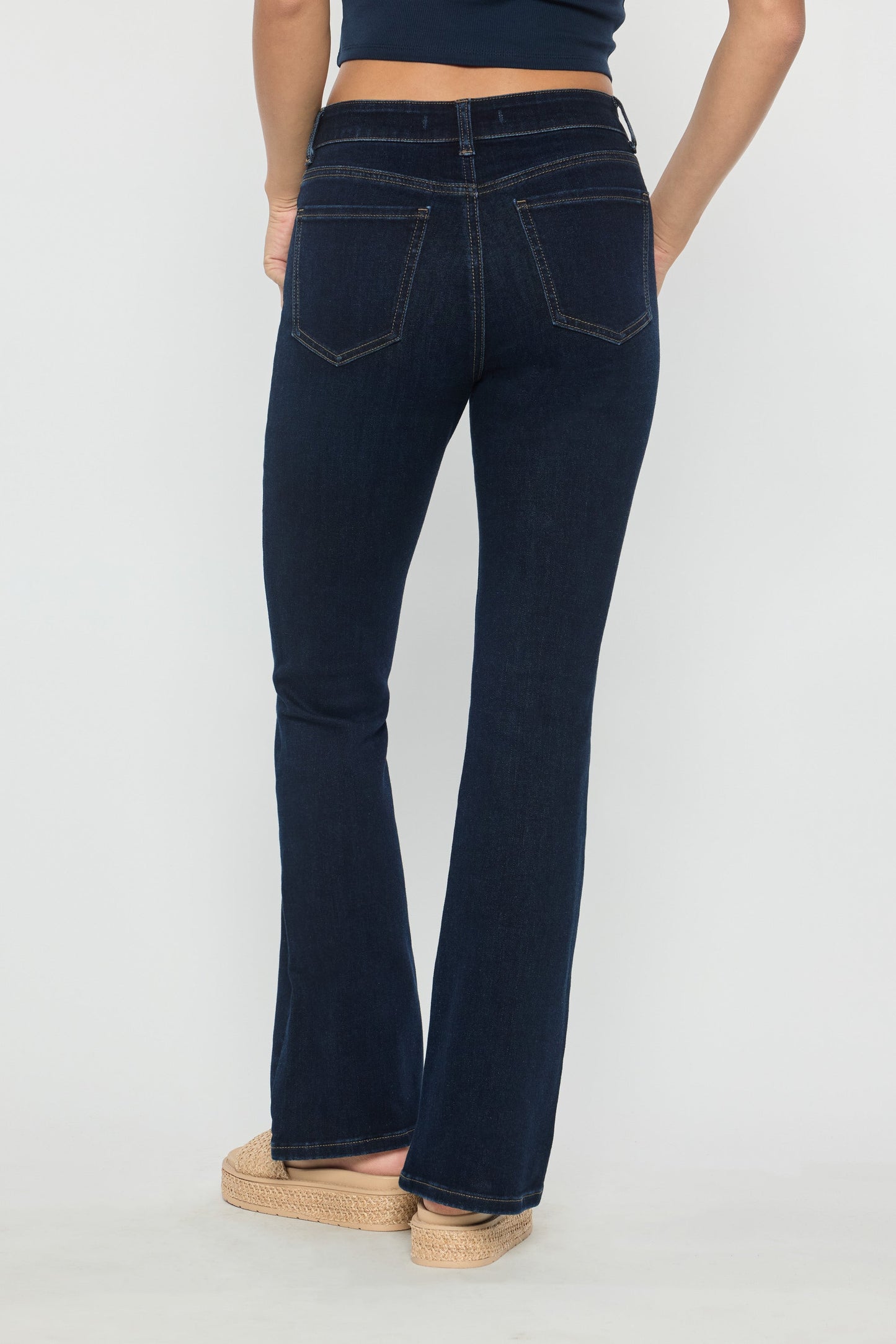 High Rise Bootcut Jeans-3