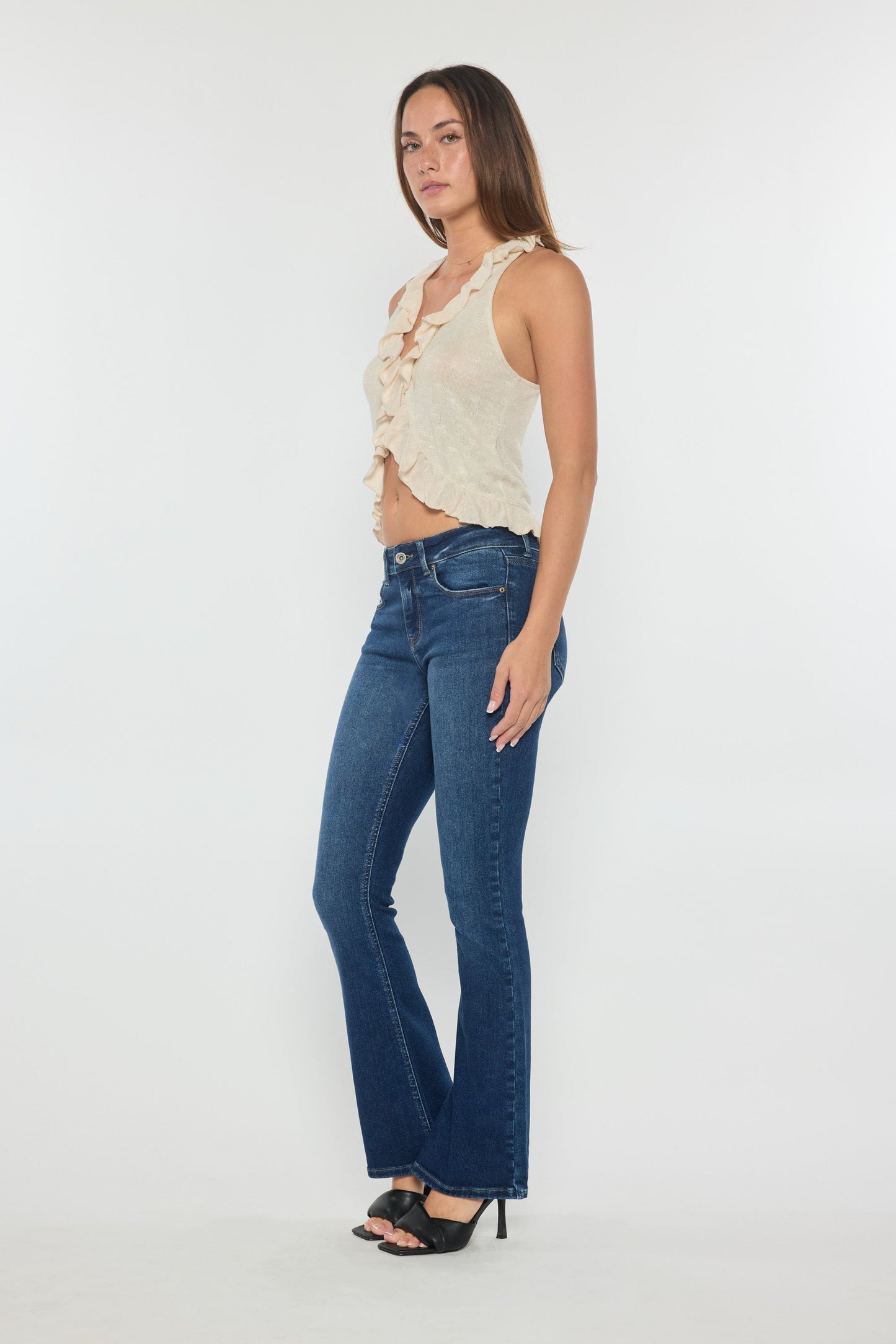 Mid Rise Bootcut Jeans-1