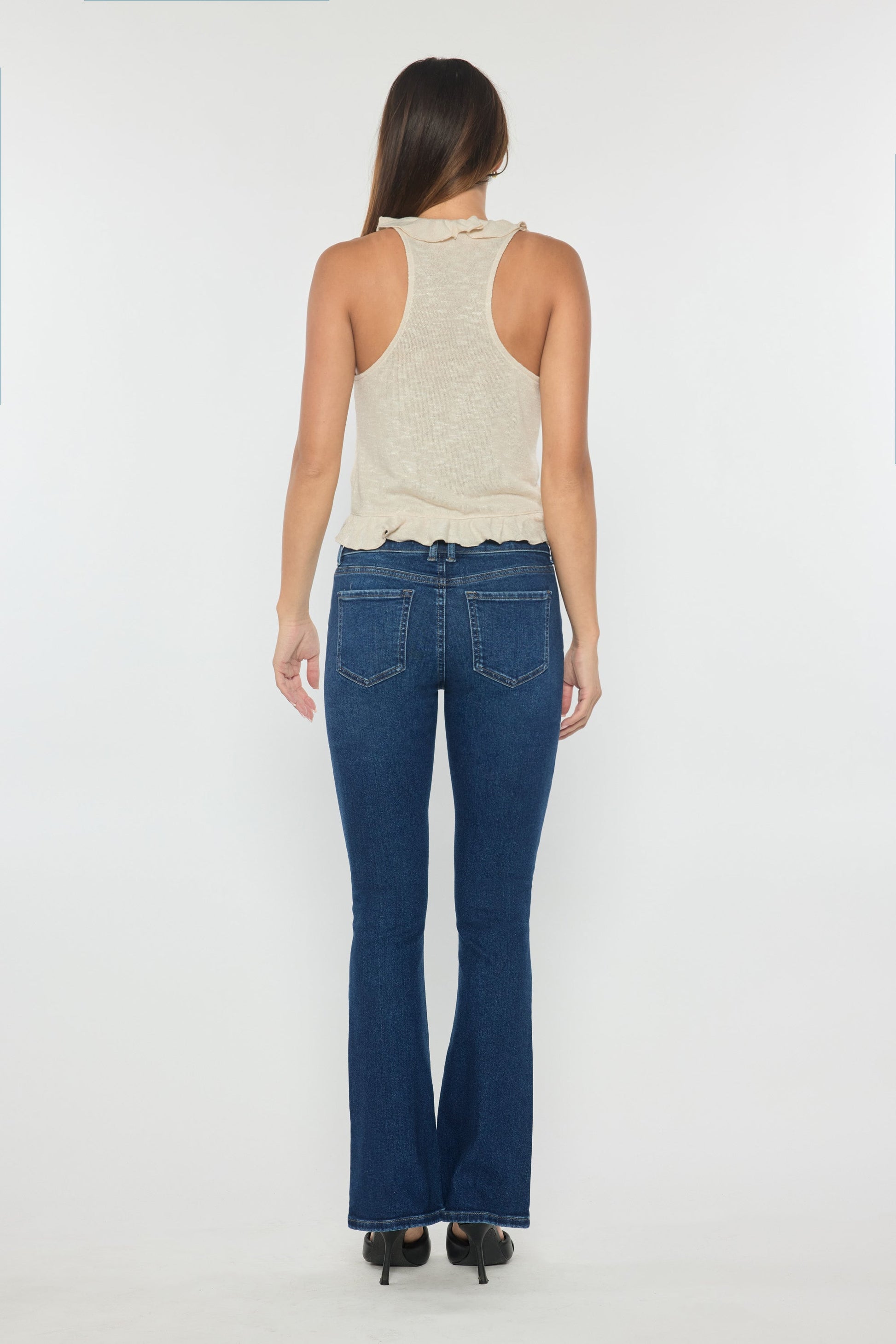 Mid Rise Bootcut Jeans-2