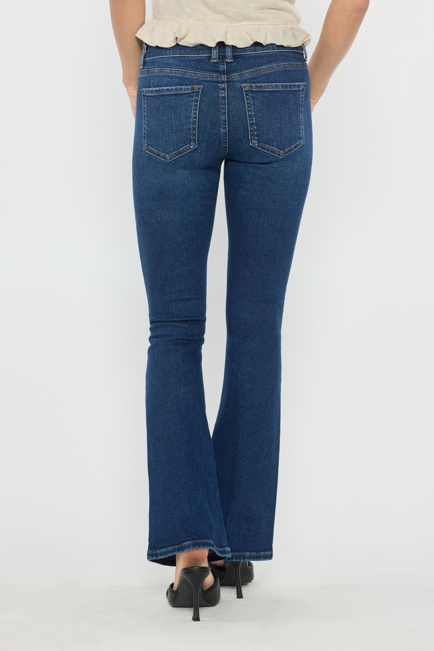 Mid Rise Bootcut Jeans-3