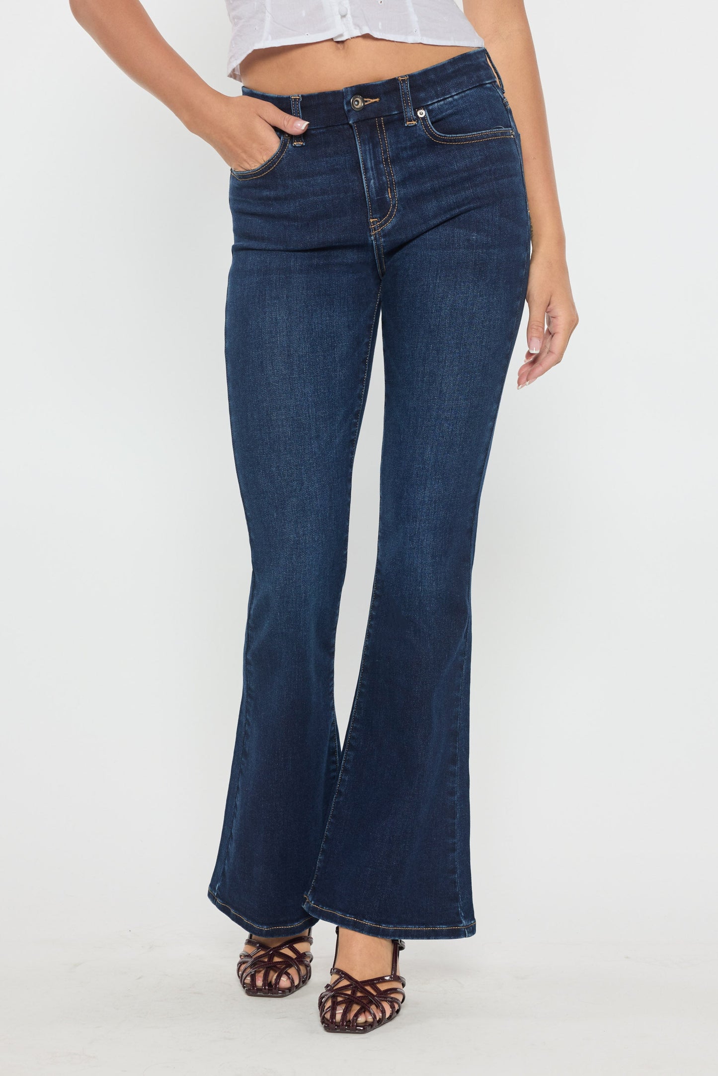 High Rise Flare Jeans-1