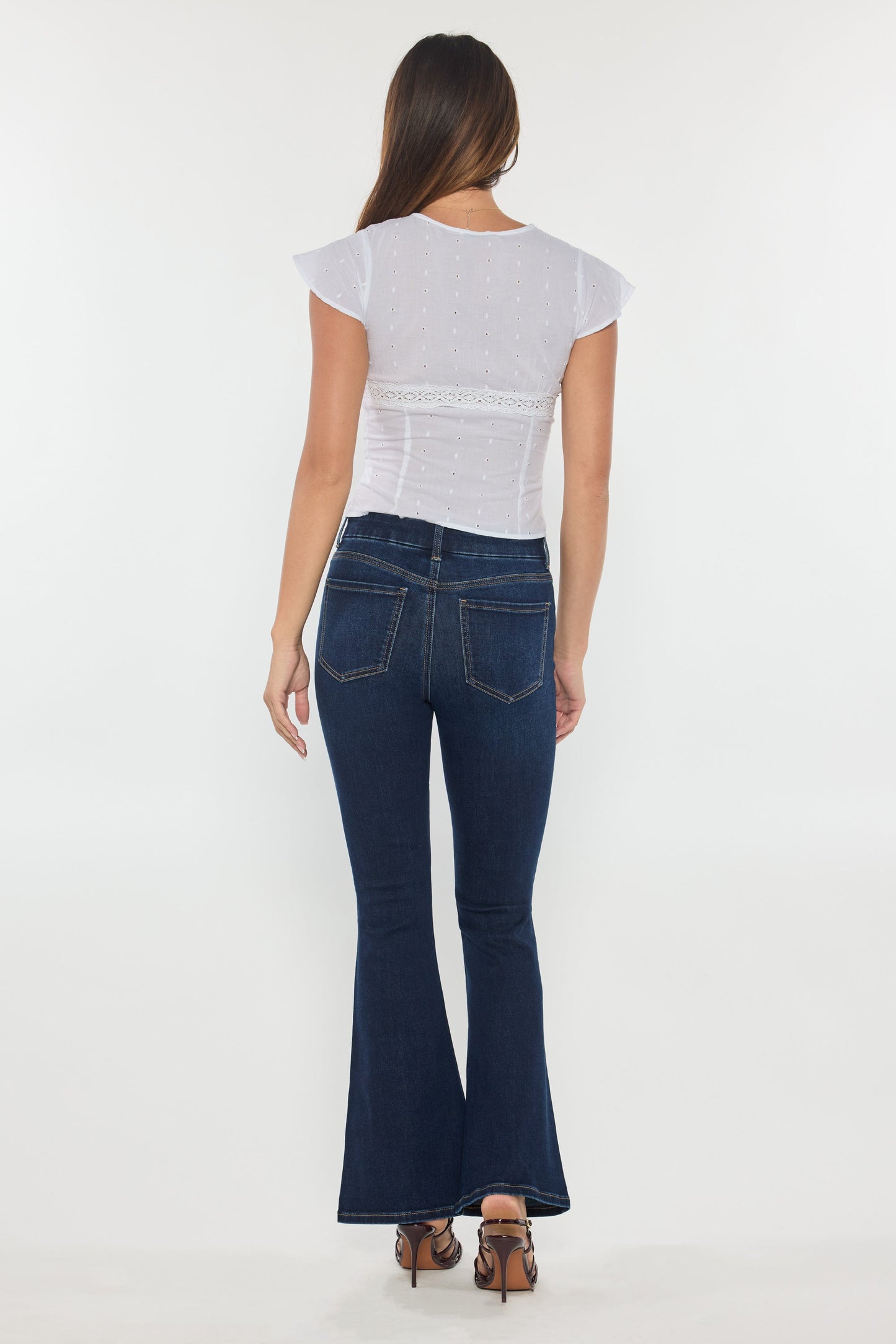 High Rise Flare Jeans-4